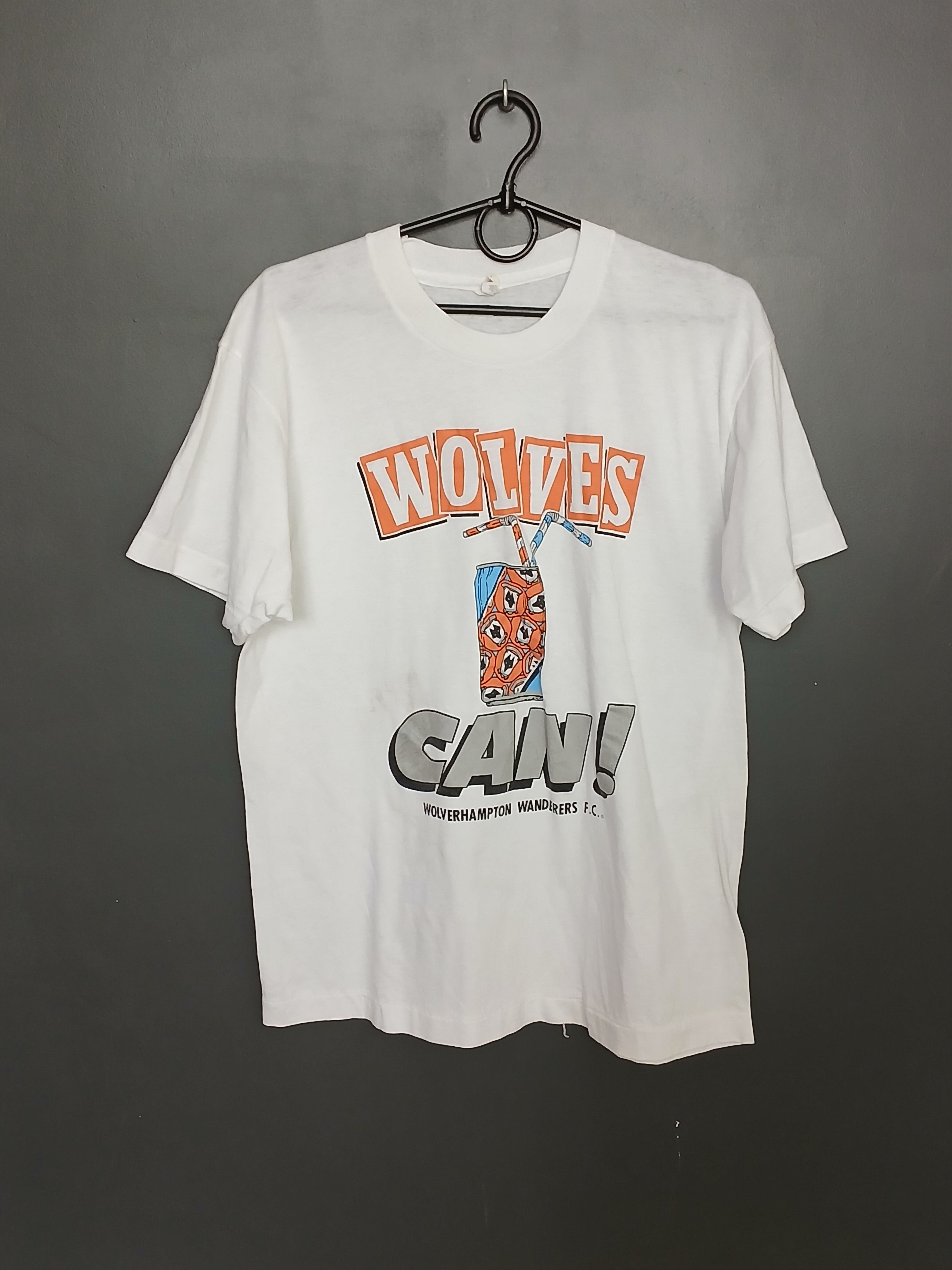 Vintage Vintage Wolverhampton Wanderers Football T-Shirt Size US L / EU 52-54 / 3 - 1 Thumbnail