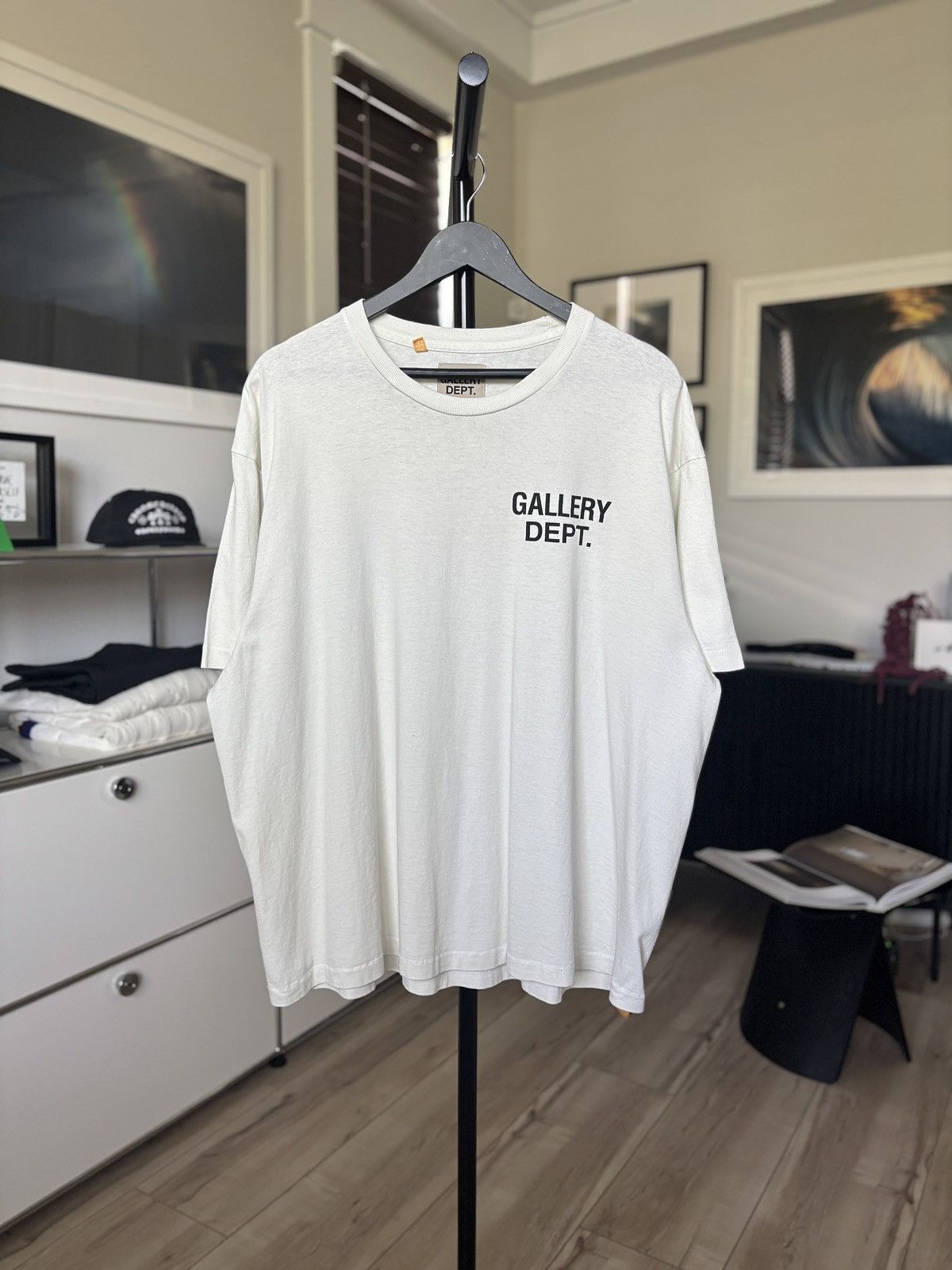 Gallery Dept. CREAM + ORANGE LOGO HOLLYWOOD TEE Size US XL / EU 56 / 4 - 2 Thumbnail