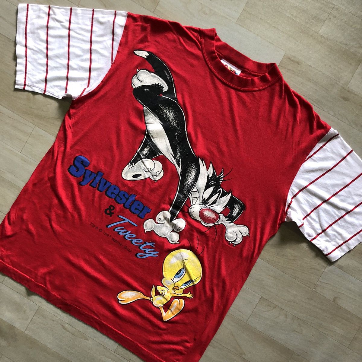 Cartoon Network × Vintage × Warner Bros Vintage 90s Sylvester & Tweety Looney Tunes Warner Bros Size US L / EU 52-54 / 3 - 2 Thumbnail
