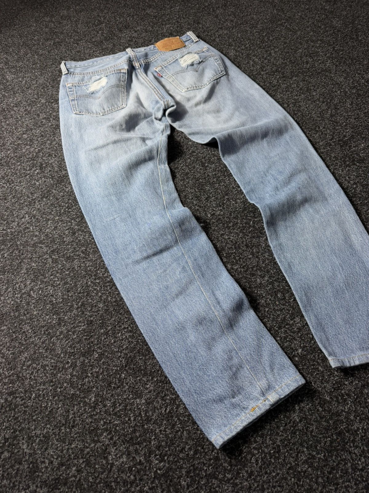 Levi's × Vintage Vintage 90s Levi’s 501 Distressed Denim Pants Jeans y2k Size US 33 - 11 Thumbnail