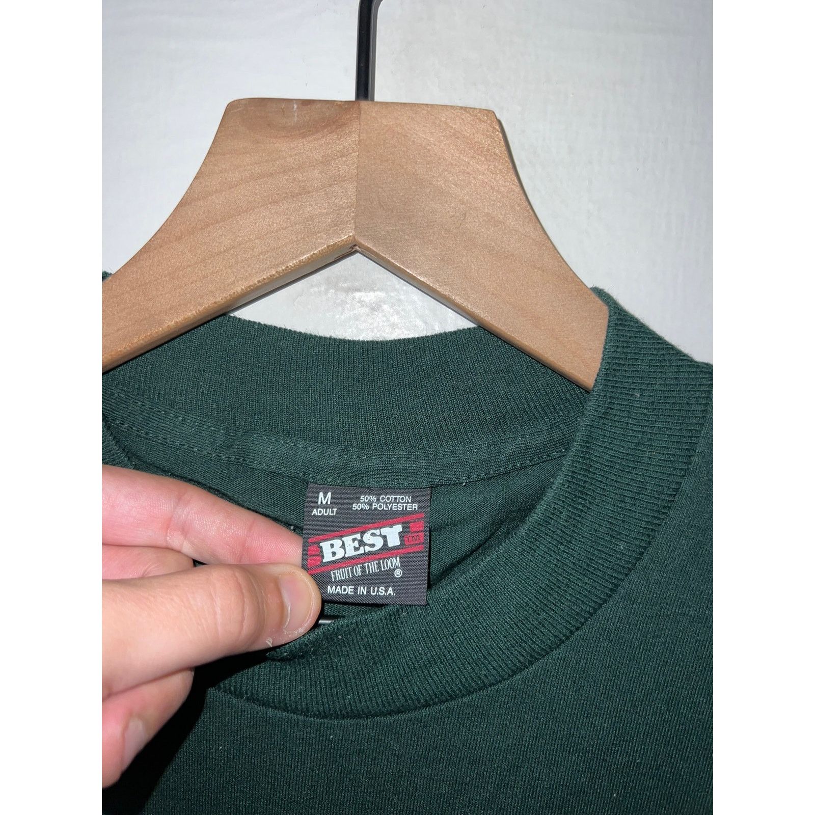 Fruit Of The Loom Vintage Minden Medical Center Shirt Green Tee VTG 90s Medium Size US M / EU 48-50 / 2 - 5 Thumbnail