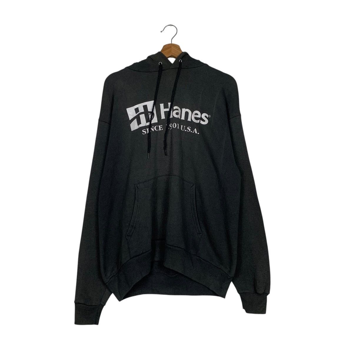 Hanes Vintage Hanes Big Logo Pullover Hoodie Size US L / EU 52-54 / 3 - 10 Thumbnail