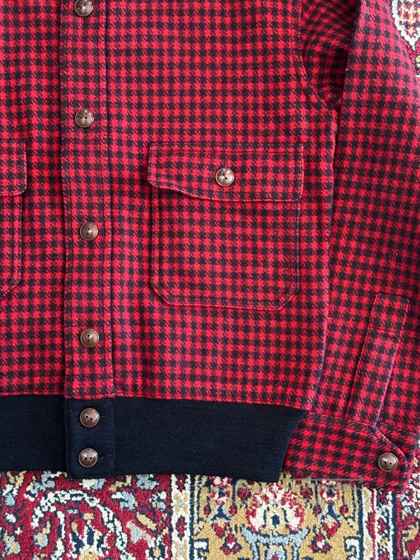 Vintage Wool Houndstooth Lumberjack Jacket. Size US S / EU 44-46 / 1 - 4 Thumbnail