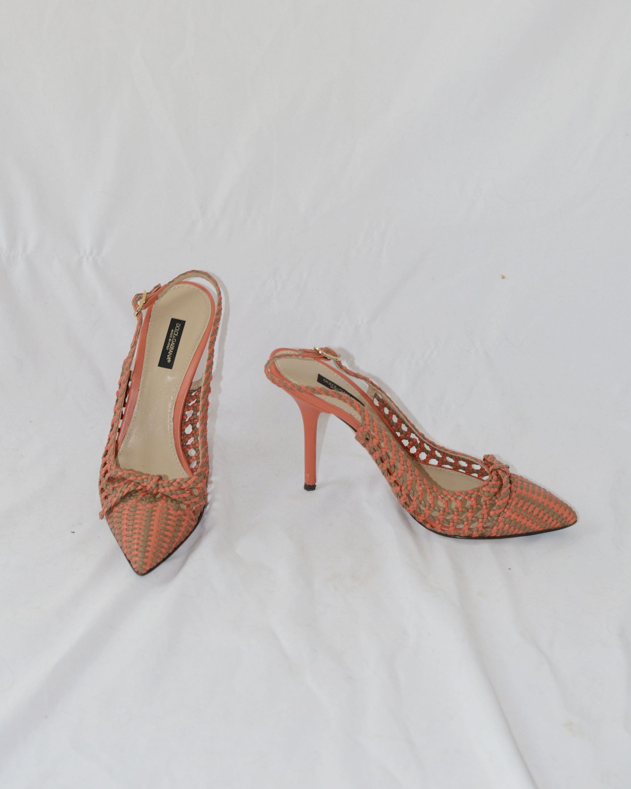 Dolce & Gabbana Dolce & Gabbana Weaved Closed Toe Pumps Size US 8 / IT 38 - 2 Thumbnail