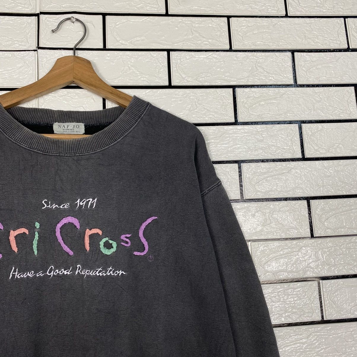 Japanese Brand 📌Vintage Sweatshirt Cri Cross Big Logo Issey Miyake Size US M / EU 48-50 / 2 - 7 Thumbnail