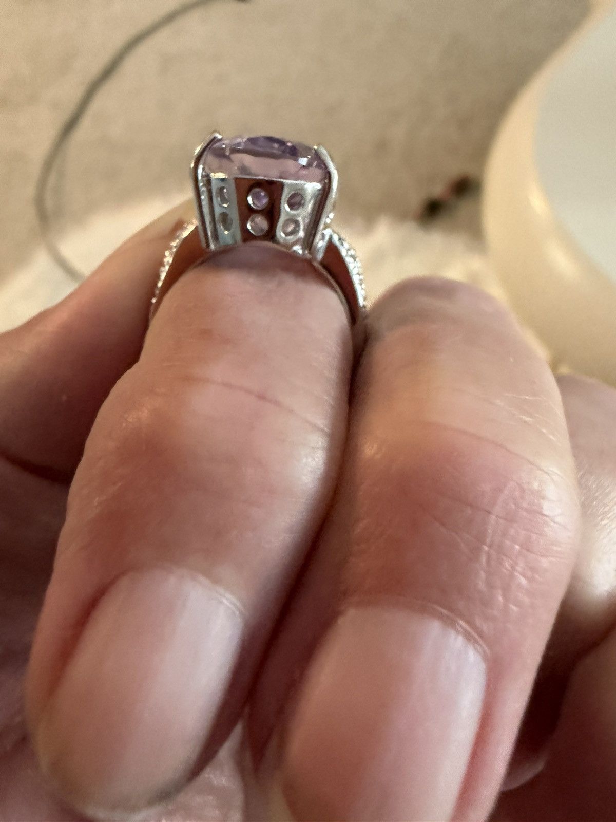 Other 12.12 carat natural amythist ring size 7 Size ONE SIZE - 3 Thumbnail