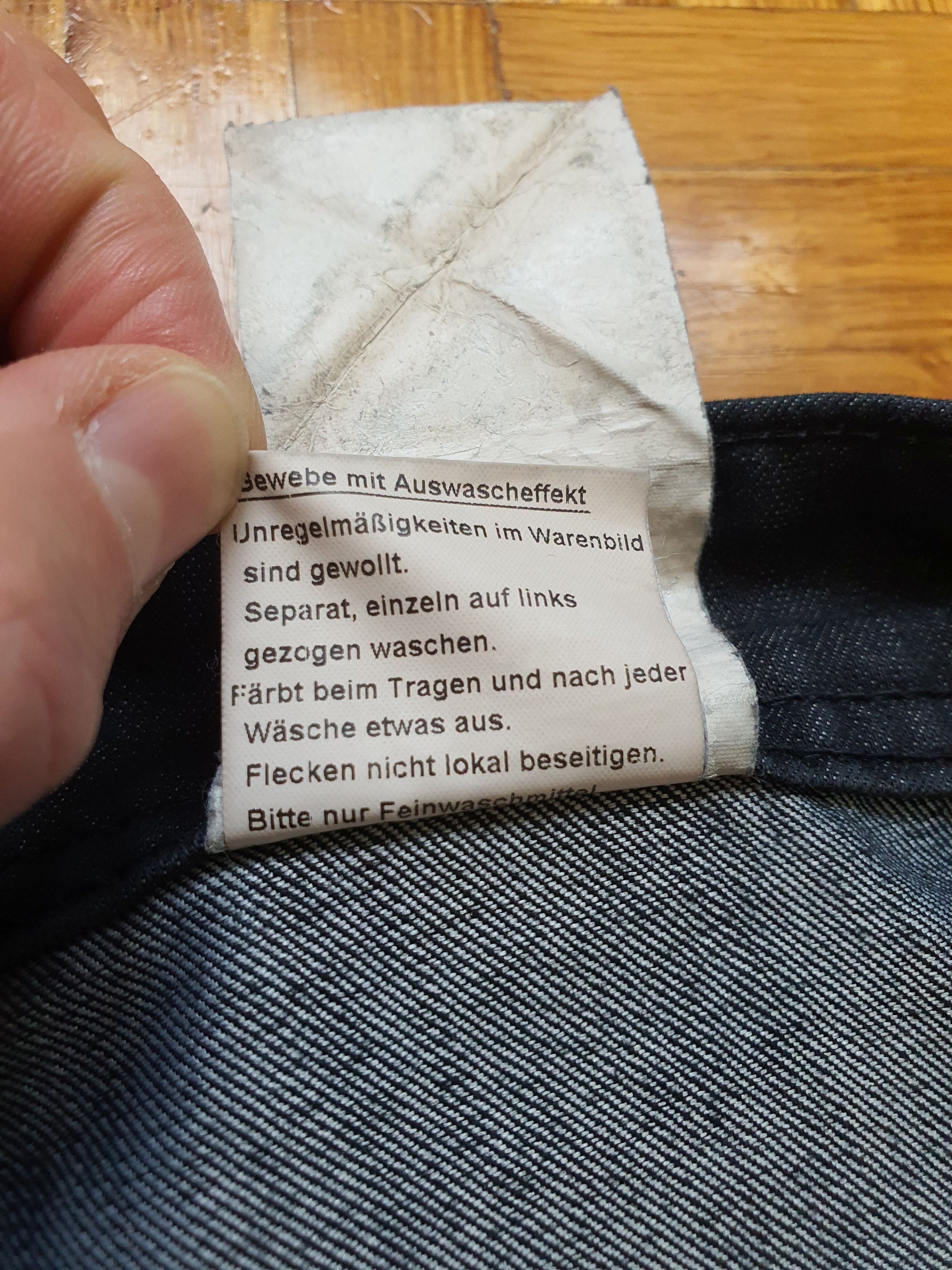 Karl Lagerfeld Waxed Denim Jeans - Vintage (Y2K, 00s) - Made In Italy Size US 34 / EU 50 - 8 Thumbnail