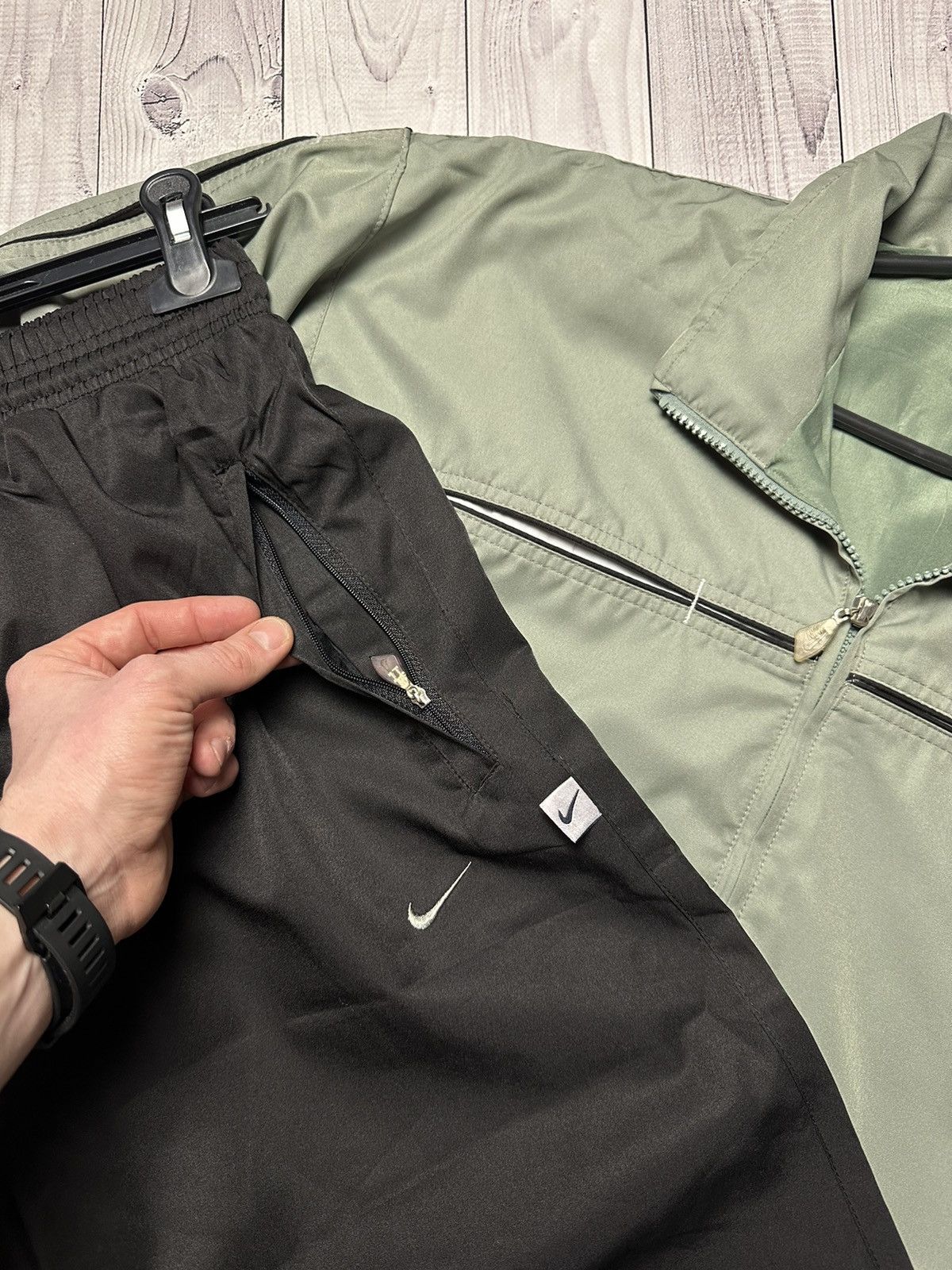 Nike × Vintage Vintage Nike track suit logo green rare size M drill pants Size US M / EU 48-50 / 2 - 4 Thumbnail