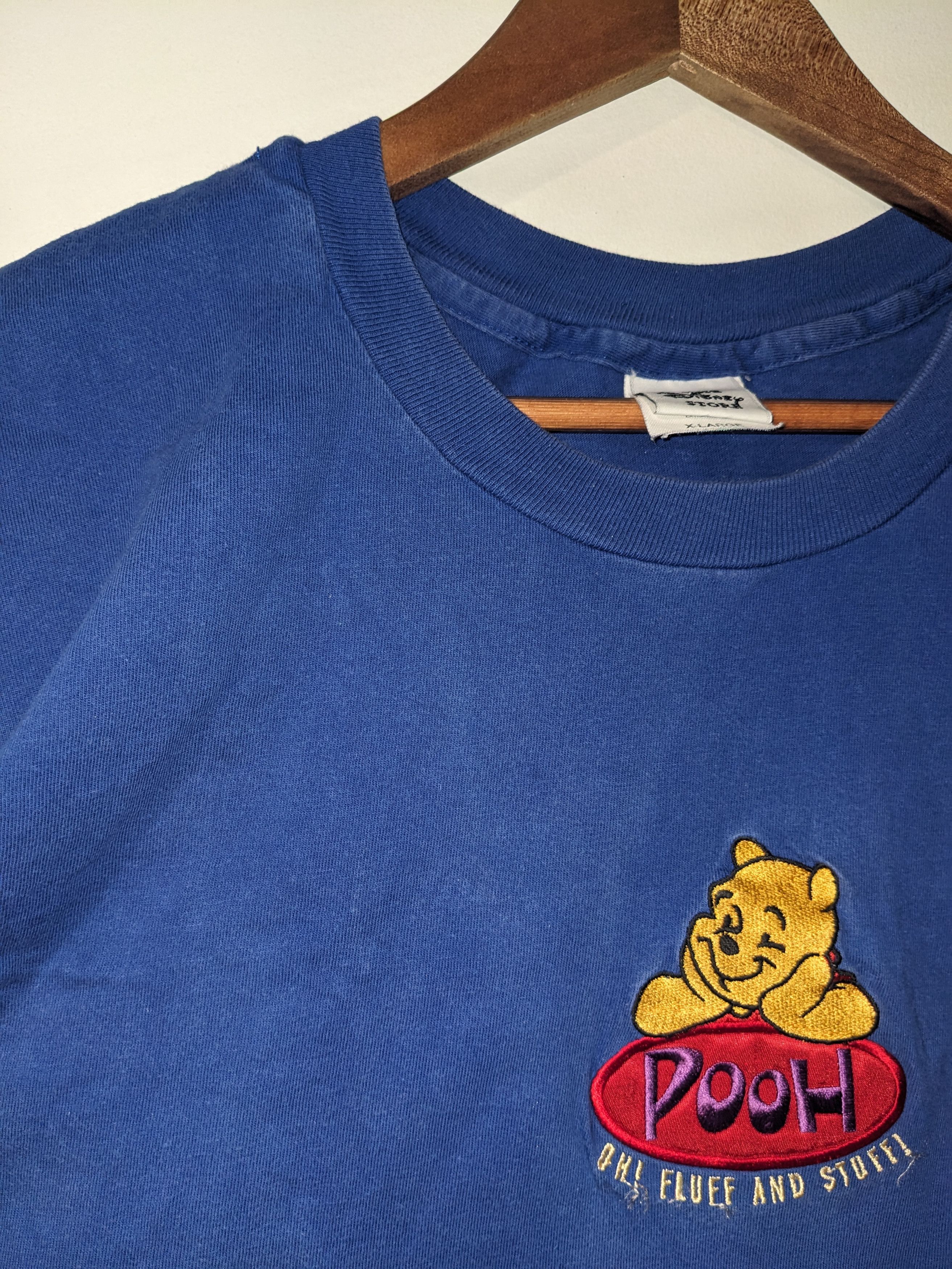 Disney × Vintage Vintage 90s Winnie the Pooh Oh Fluff and Stuff T-Shirt Size US XL / EU 56 / 4 - 5 Thumbnail