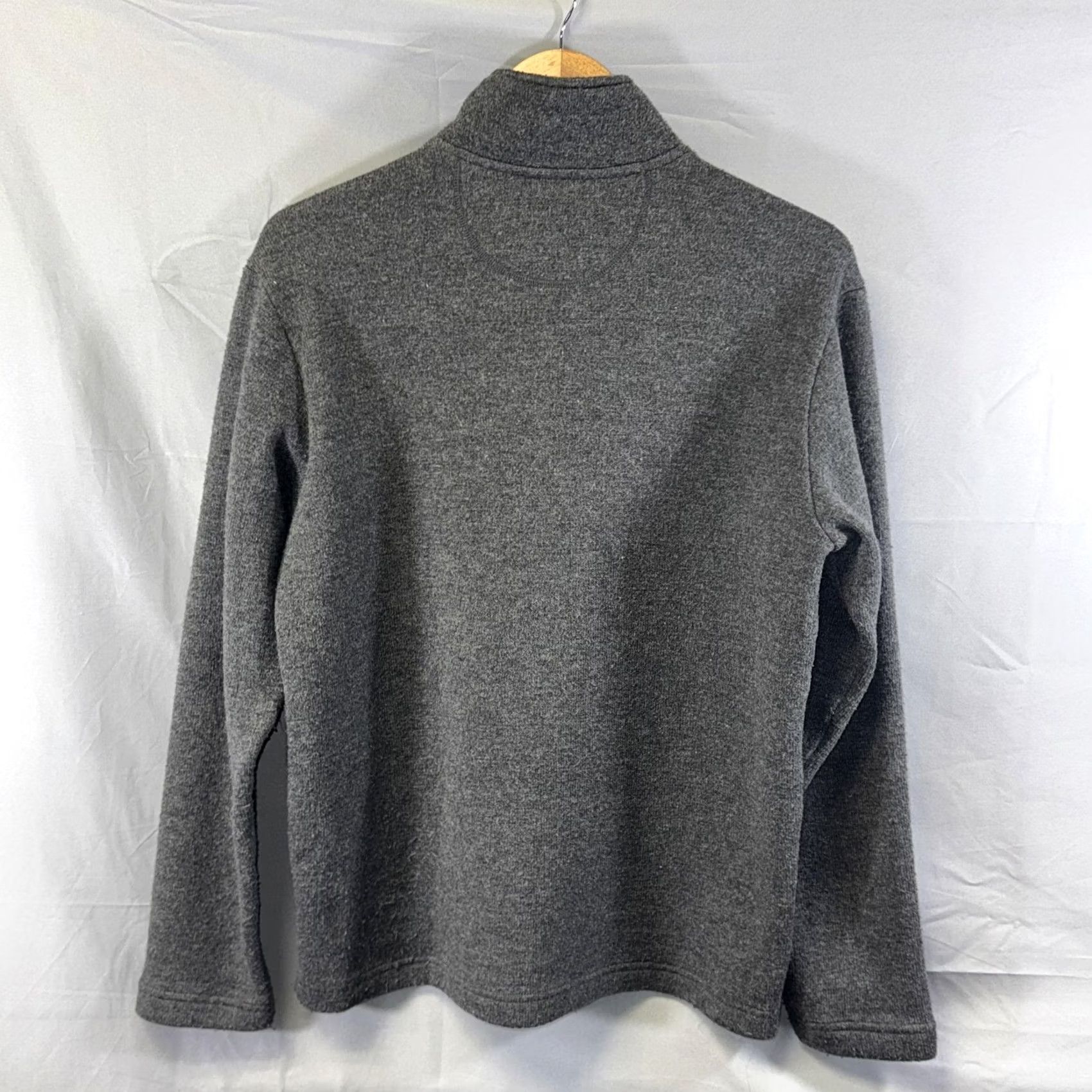 KAVU KAVU Mens Sweater Pullover Knit Quarter Zip Mock Neck Wool Blend Gray M Long Sleeve) Size US M / EU 48-50 / 2 - 2 Thumbnail