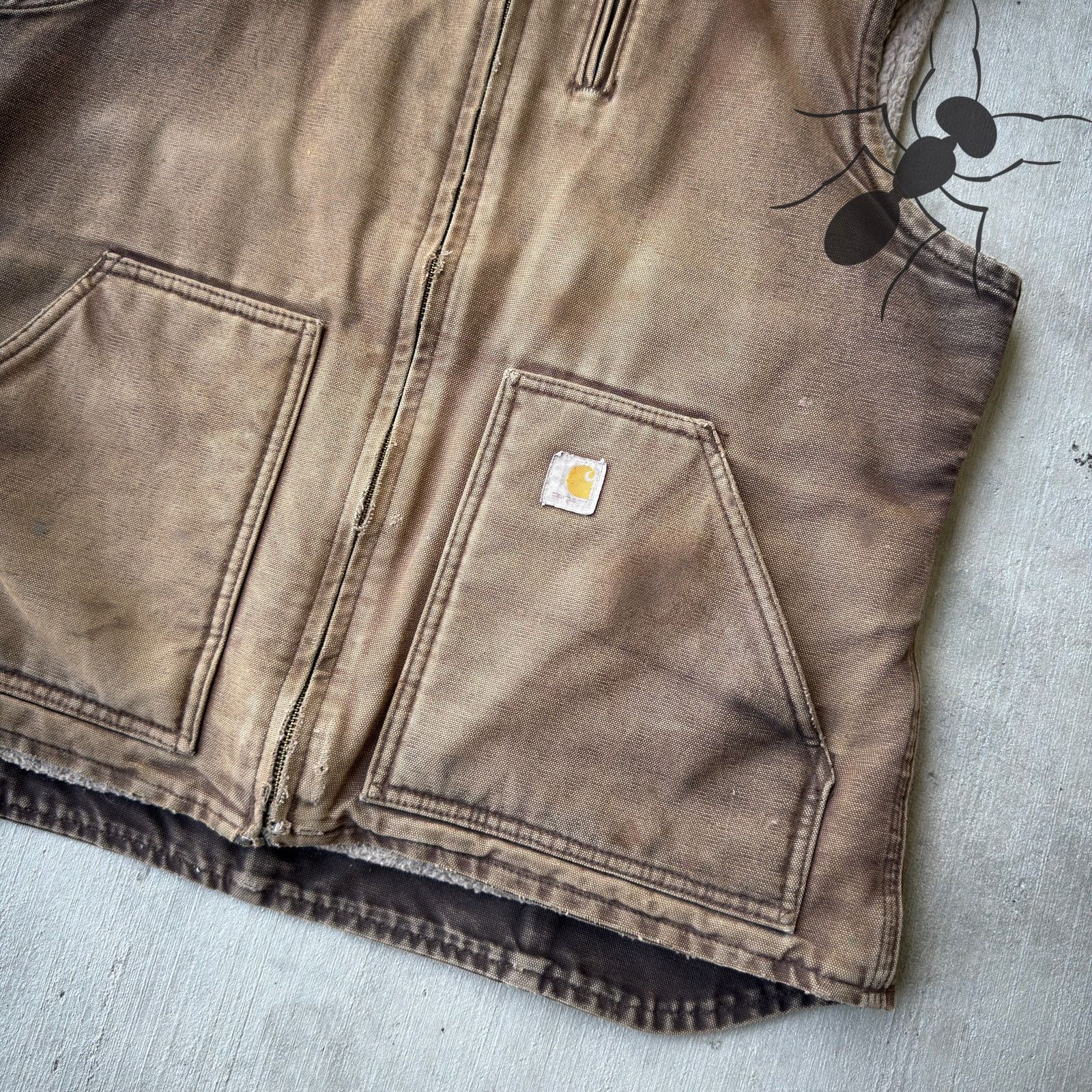 Carhartt × Vintage Carhartt WOMENS WV001 DKB brown work wear vest Size US L / EU 52-54 / 3 - 2 Thumbnail
