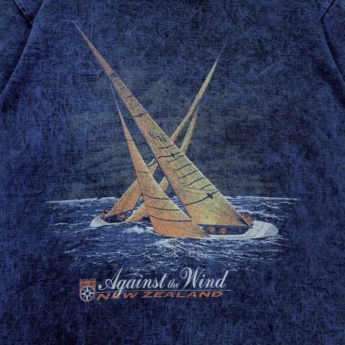Vintage Vintage SIMPLY WILD! NEW ZEALAND Sailing AOP Tee Shirt Size US M / EU 48-50 / 2 - 3 Thumbnail