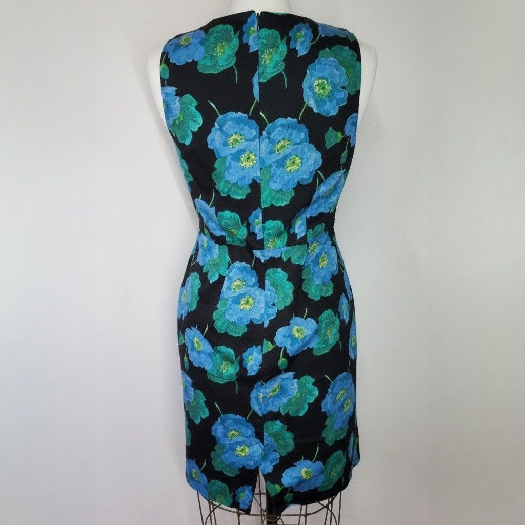 Loft Ann Taylor Loft Size M Dress 100% Cotton Floral Fitted Size M / US 6-8 / IT 42-44 - 3 Thumbnail