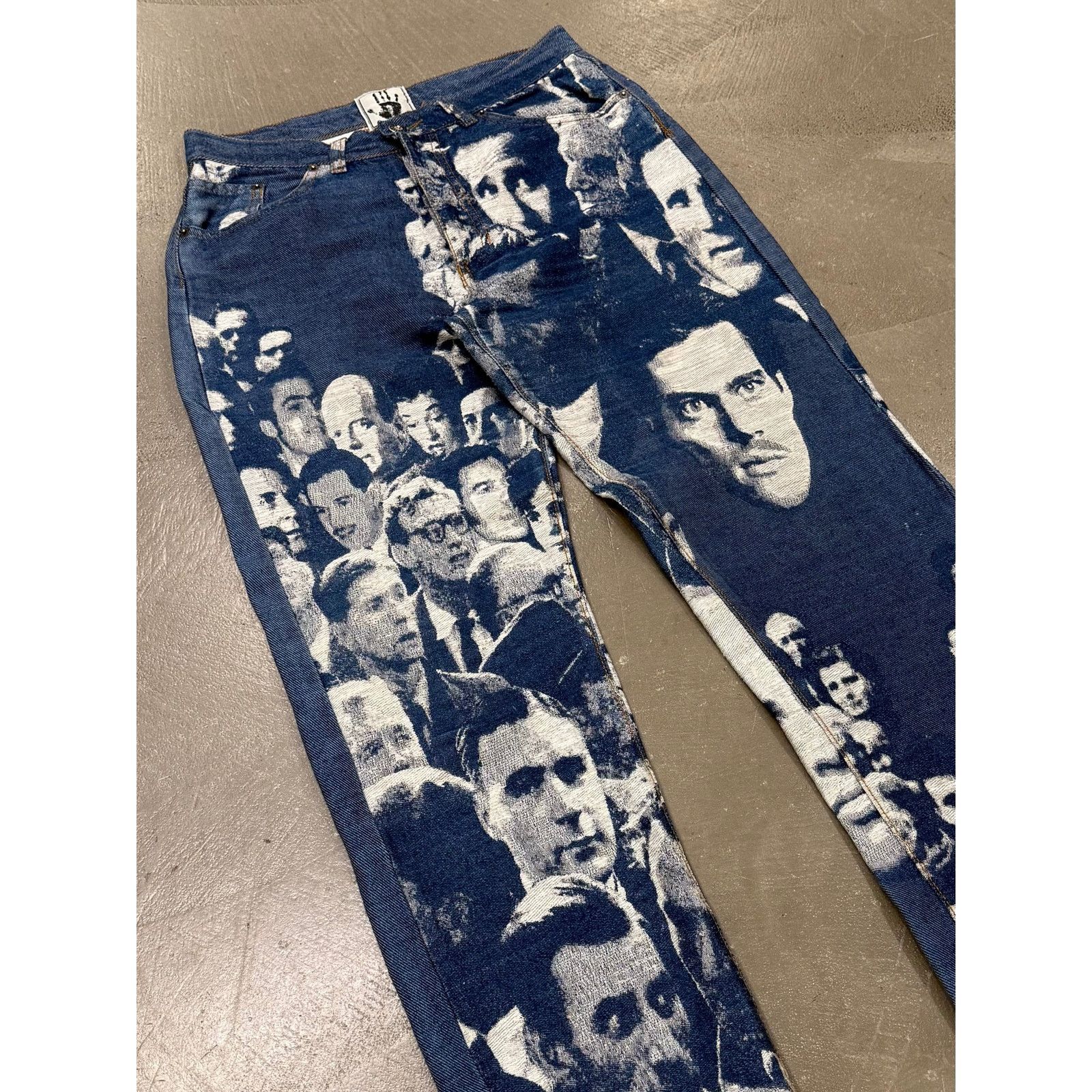 Jean Paul Gaultier A/W1992 Jean Paul Gaultier jacquard face denim Size 28" / US 6 / IT 42 - 4 Thumbnail
