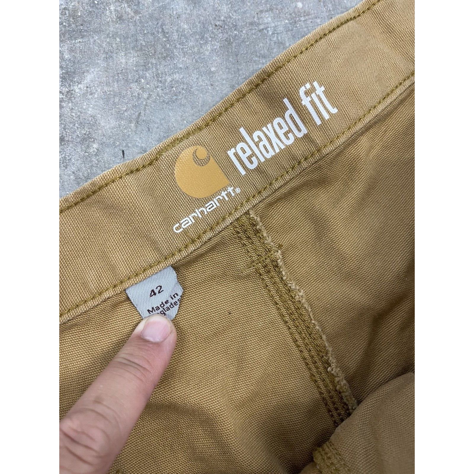 Carhartt VTG 90S Y2K RARE CARHARTT CARPENTER UTILITY SHORTS SZ 42 BRO Size US 42 / EU 58 - 5 Thumbnail