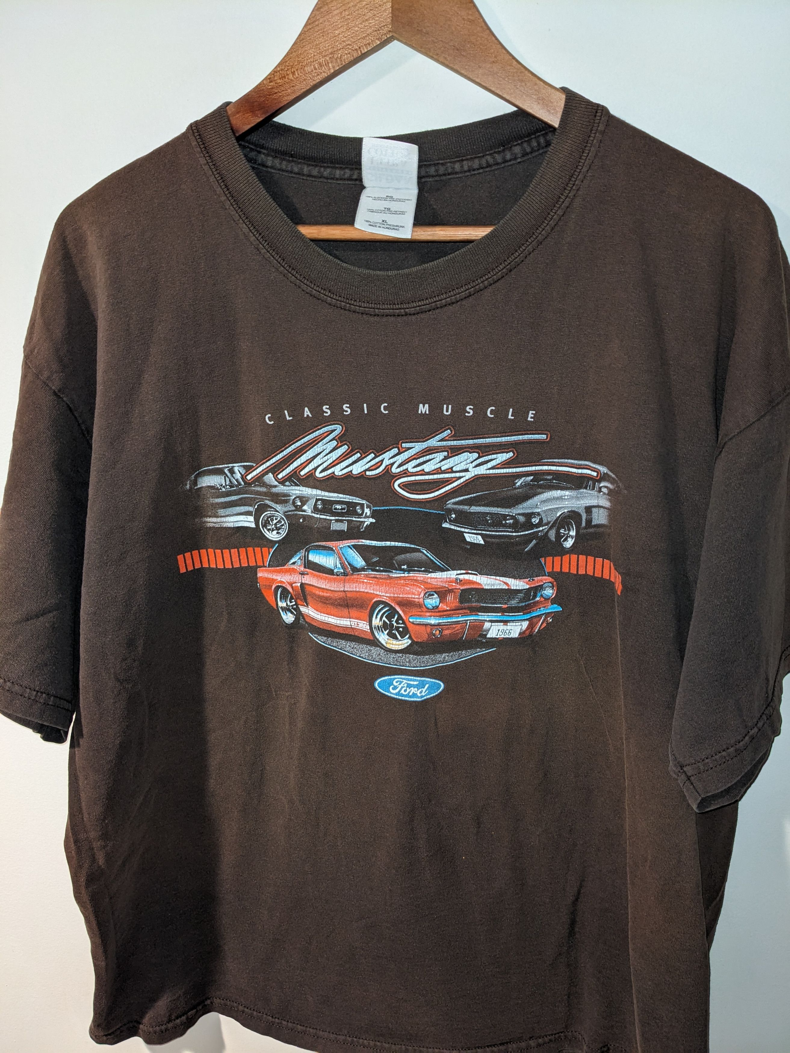 Ford × Mustang × Vintage Vintage Y2K Mustang Classic Muscle Ford X-Large T-Shirt Size US XL / EU 56 / 4 - 4 Thumbnail