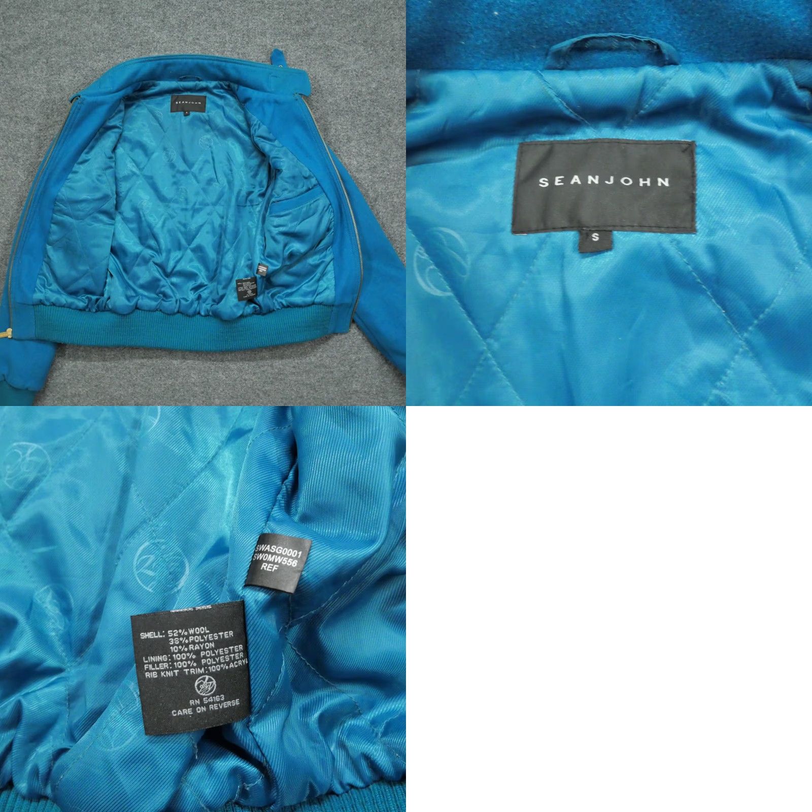 Sean John Sean John Jacket Womens Small Blue Wool Blend Short Cropped Streetwear Y2K Mens? Size 28" / US 6 / IT 42 - 9 Thumbnail