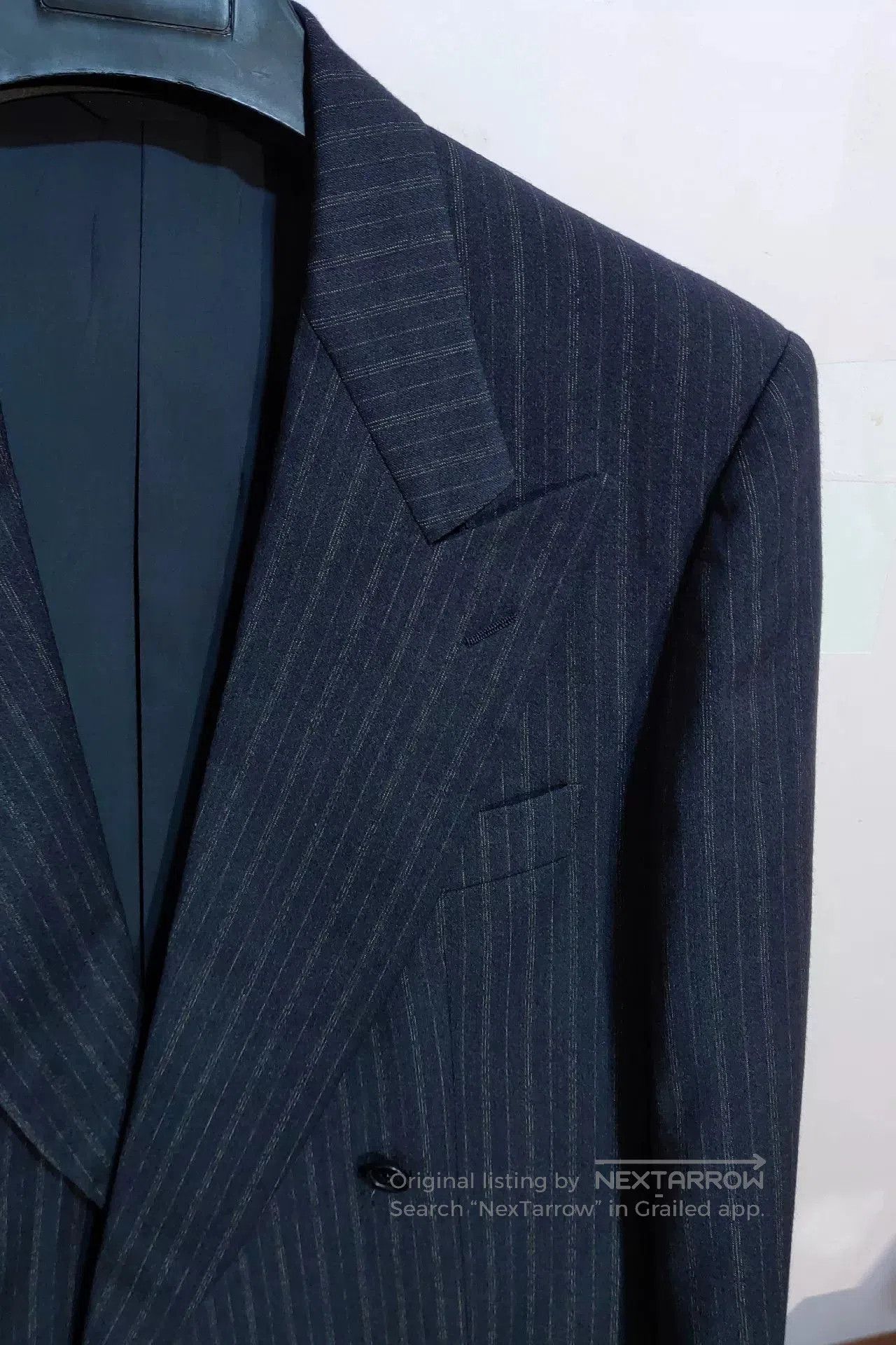 Oscar De La Renta Oscar de la Renta Navy Wool Suit. Size US M / EU 48-50 / 2 - 2 Thumbnail