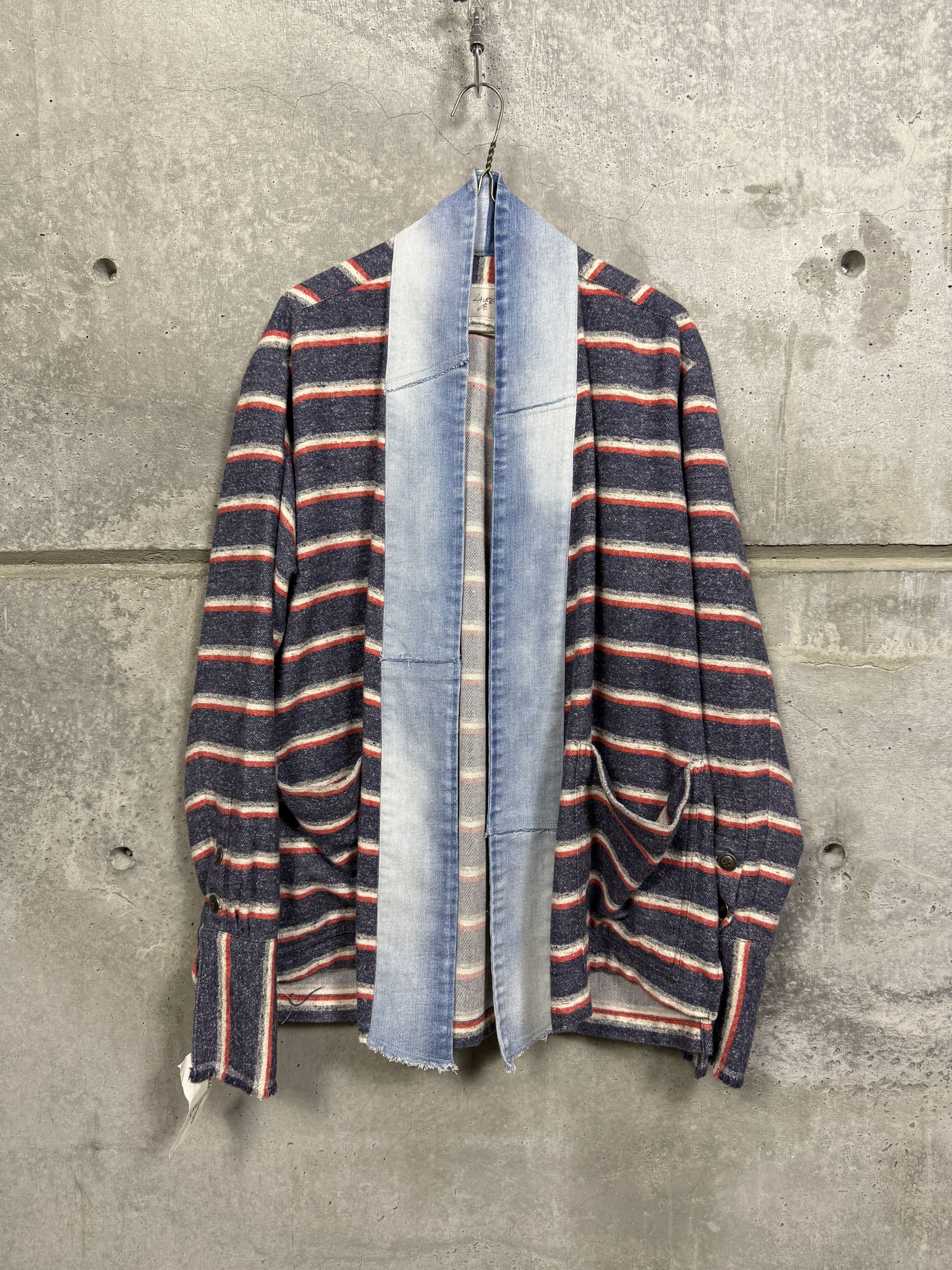 Greg Lauren Greg Lauren Striped GL1 kimono jacket Size US XL / EU 56 / 4 - 1 Thumbnail
