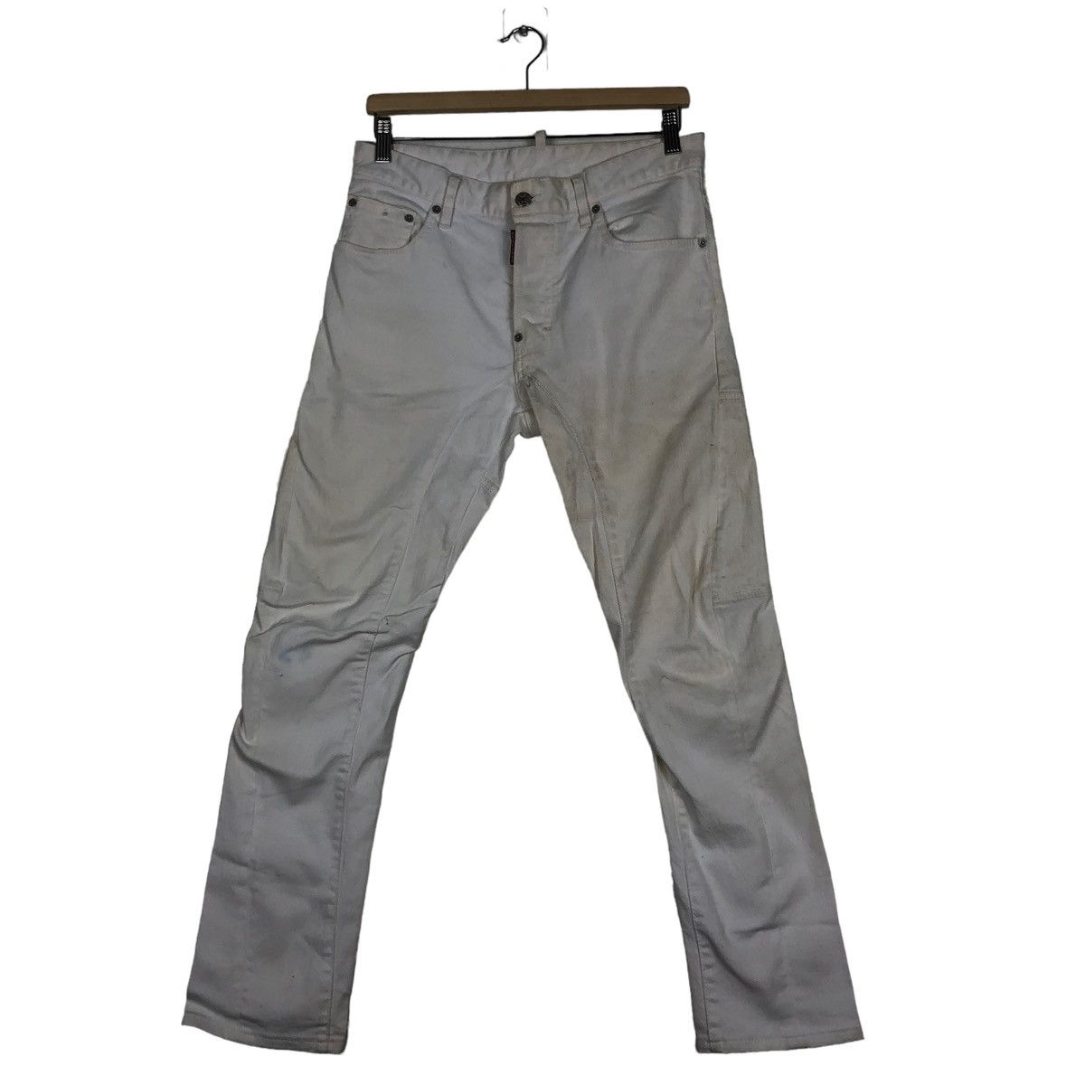 Dsquared2 🔥White Casual Denim Pants Dsquared2 Size US 30 / EU 46 - 1 Thumbnail