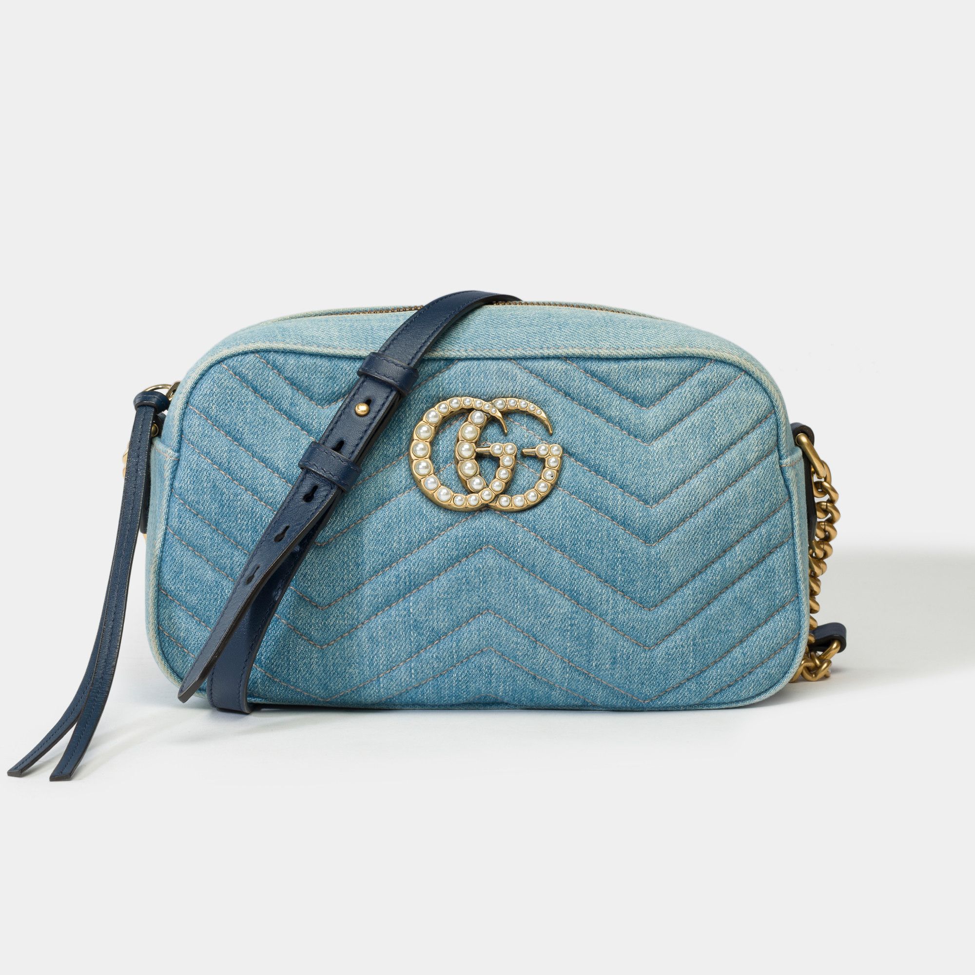 Gucci GUCCI Marmont in Blue Denim Size ONE SIZE - 1 Thumbnail