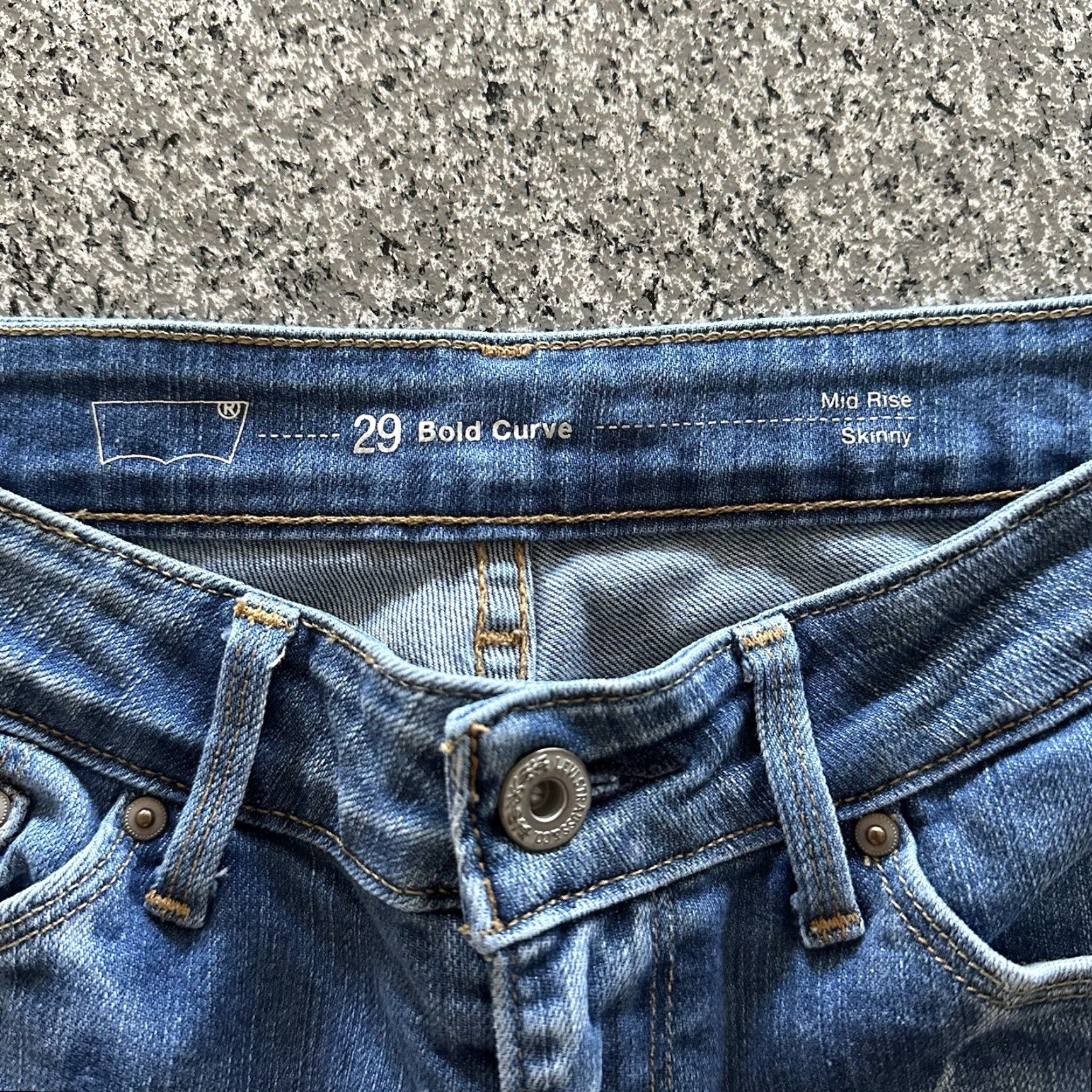 Levi's Levi's Jeans Womens 29x32 Mid Rise Skinny Stretch Denim Blue 29 Slim 5-Pocket Mens? Womens Size 29" - 4 Thumbnail