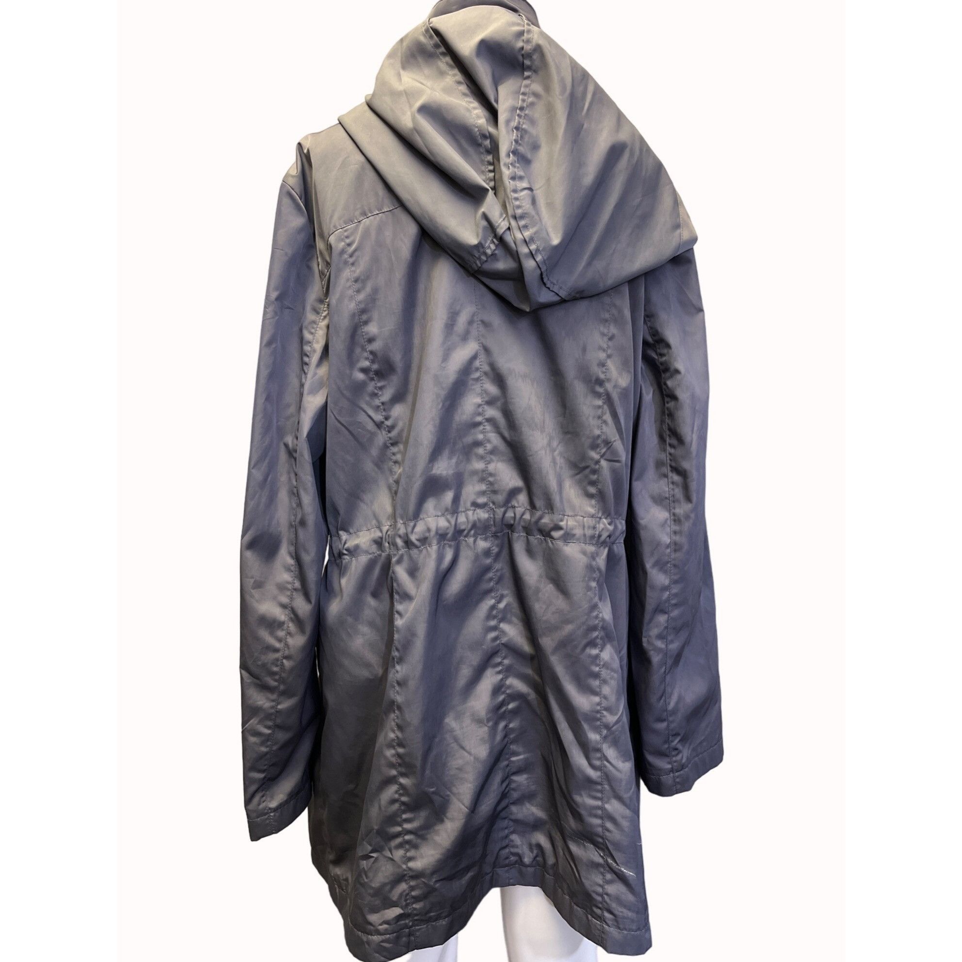 Calvin Klein Calvin Klein Women's Grey Hooded Trench Coat Size L SKU 5516 Size L / US 10 / IT 46 - 2 Thumbnail