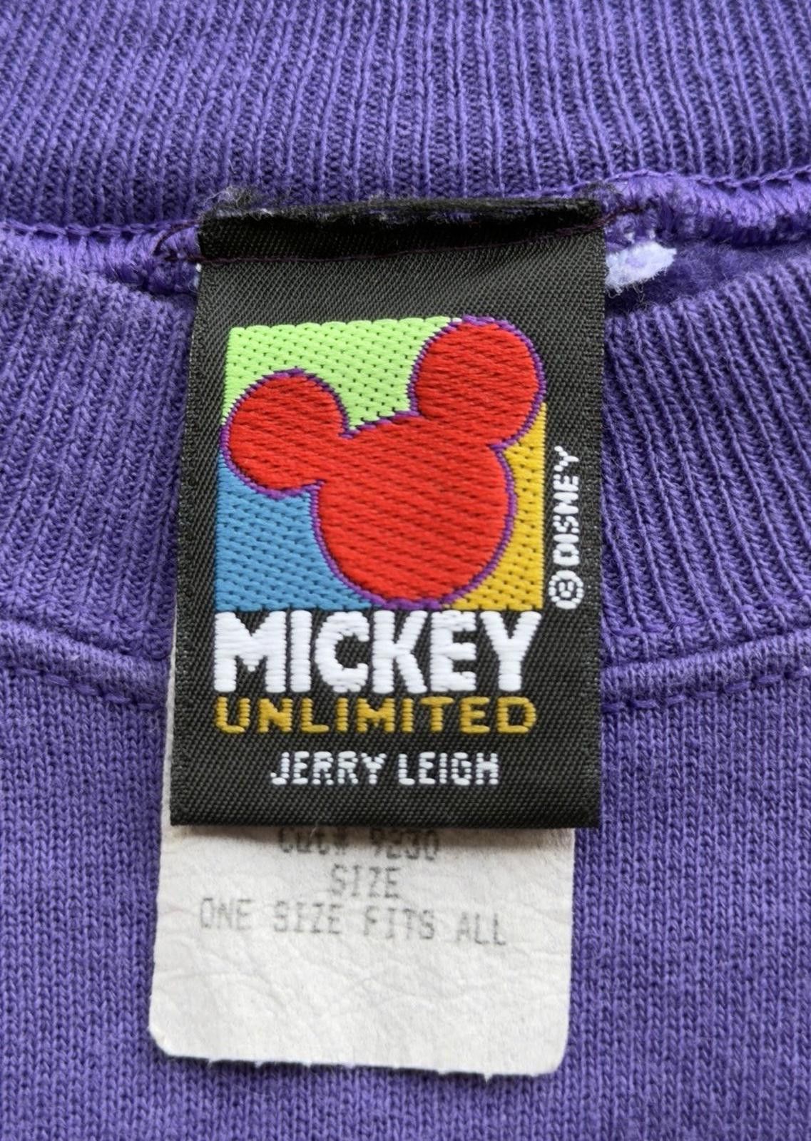 Disney 90s Mickey Mouse Disney Ski Snowboard Sweatshirt Purple OSFA Size US XL / EU 56 / 4 - 5 Thumbnail