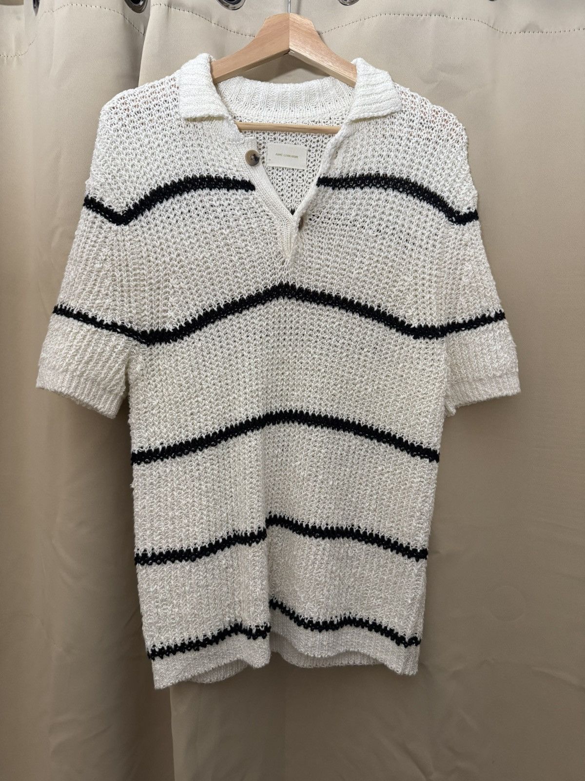 Aime Leon Dore Striped Shaker Stitch Polo Size US S / EU 44-46 / 1 - 1 Thumbnail