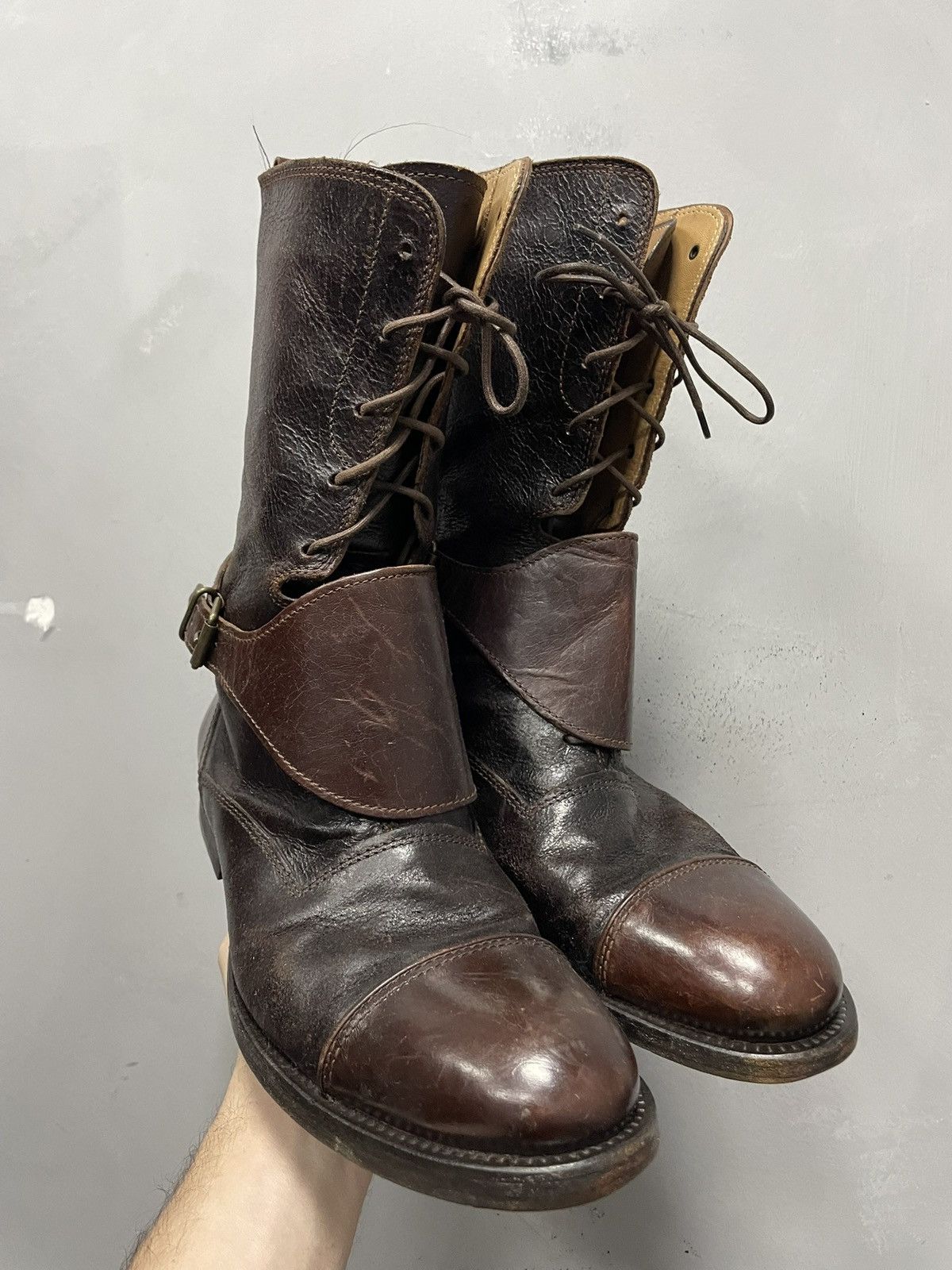 Rare engineered boots hugo boss vintage guidi vibe 90s