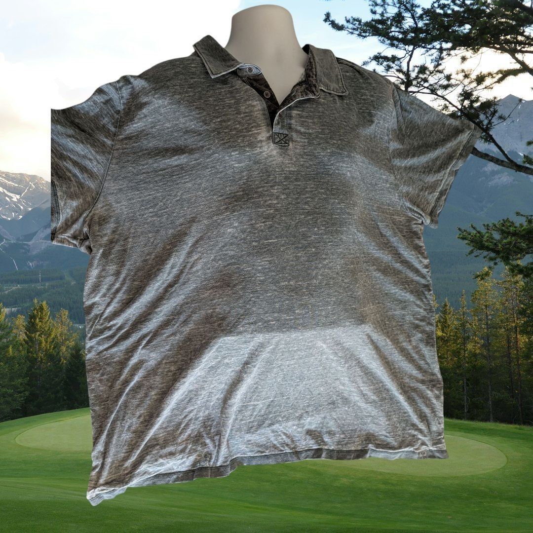 Flag & Anthem Flag & Anthem Polo Golf Shirt SS Stonewashed Blue Mens 3XL Size US XXL / EU 58 / 5 - 1 Thumbnail