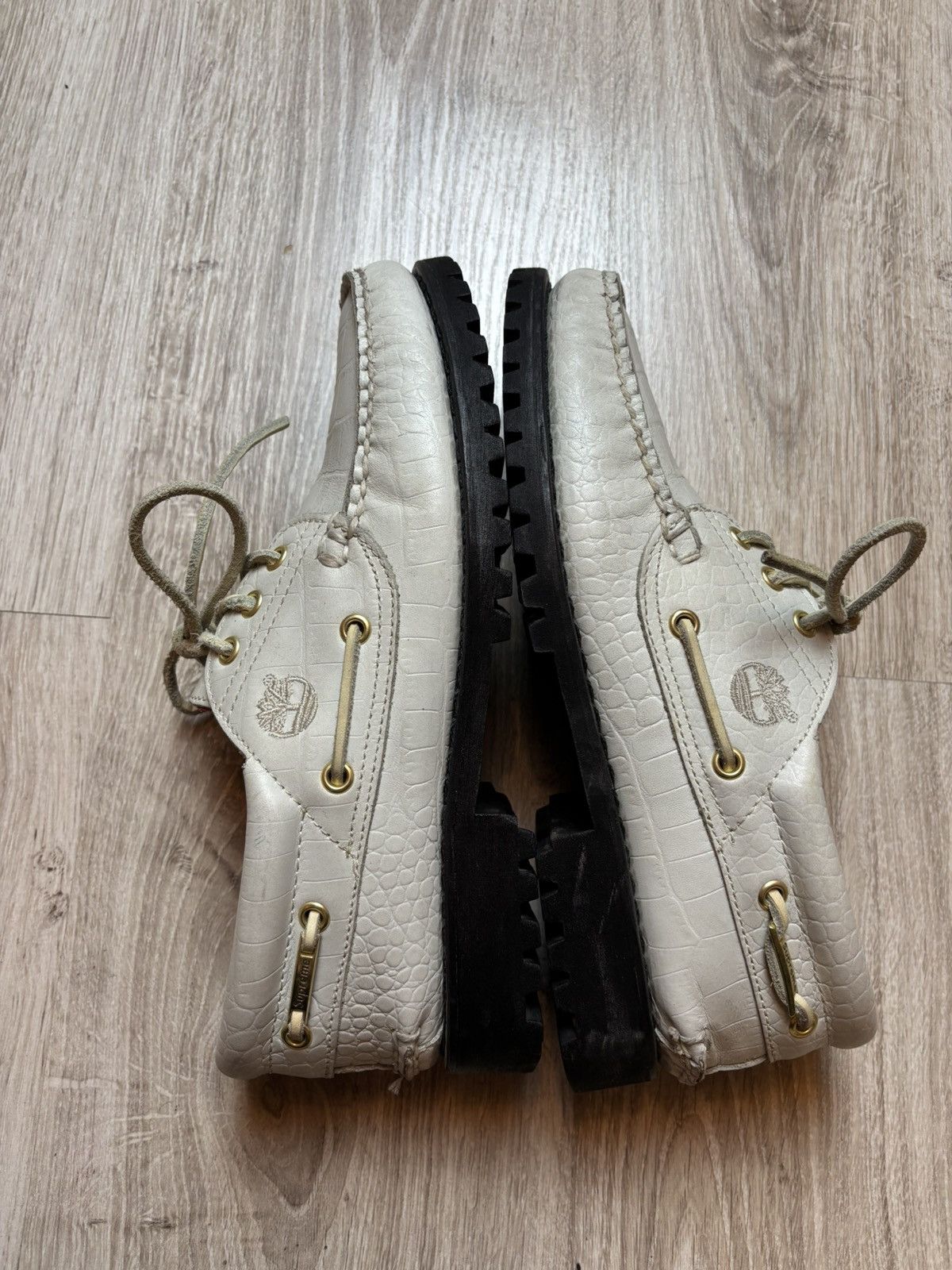 Supreme × Timberland Timberland x Supreme Boat shoes 'White Gator' Size US 9 / EU 42 - 8 Thumbnail