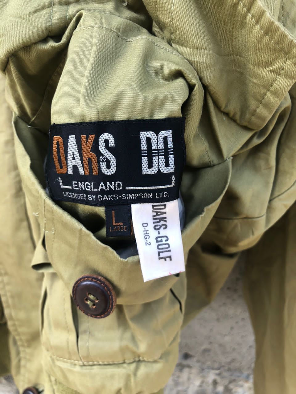 DAKS Vintage Dark London Golf Wool Cotton Rivesable Jacket Size US L / EU 52-54 / 3 - 18 Thumbnail
