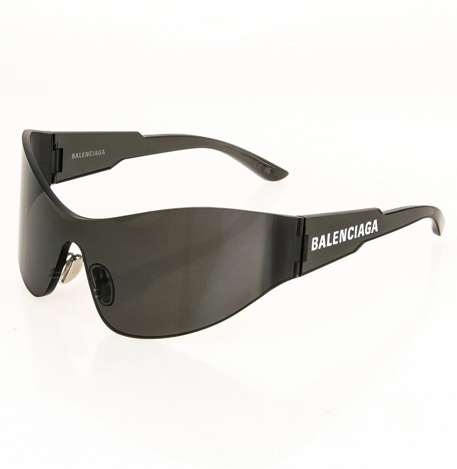 Balenciaga BALENCIAGA MONO Wrap 0257 Black Fashion Shield BB0257S 001 Size ONE SIZE - 5 Thumbnail