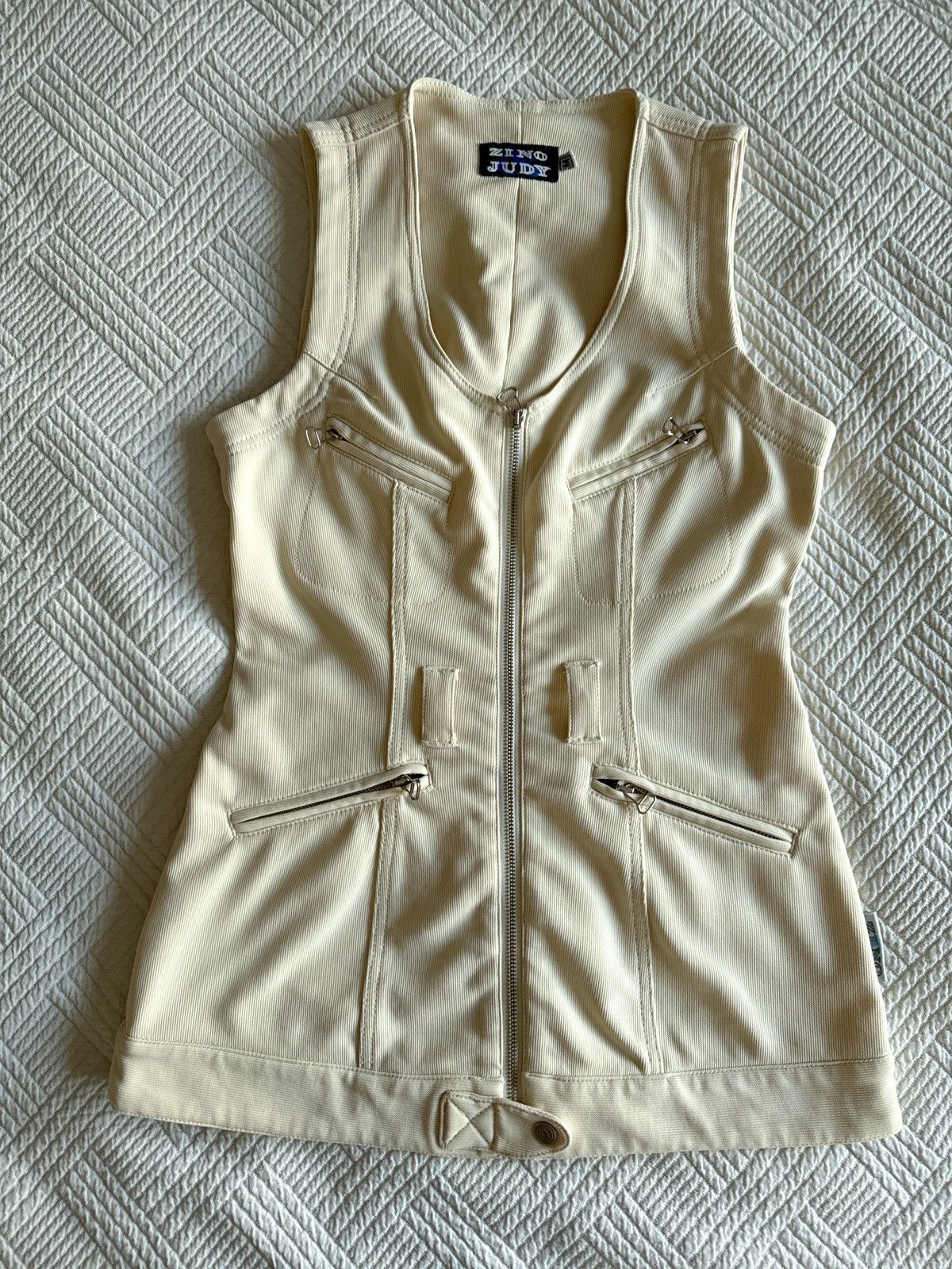 Japanese Brand Vintage avant garde cotton vest off white y2k Size M / US 6-8 / IT 42-44 - 1 Thumbnail