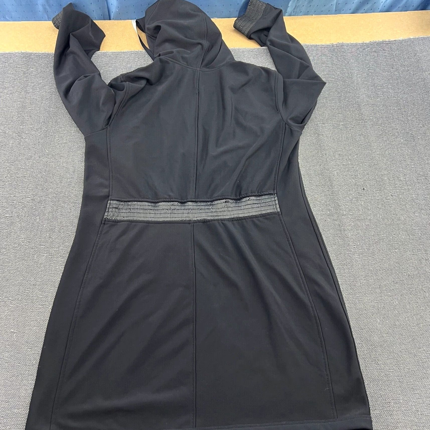 Marcs MARC CAIN Sports Womens Jacket Size 6 Black Hooded Waterproof Track Rain Jacket Size M / US 6-8 / IT 42-44 - 2 Thumbnail