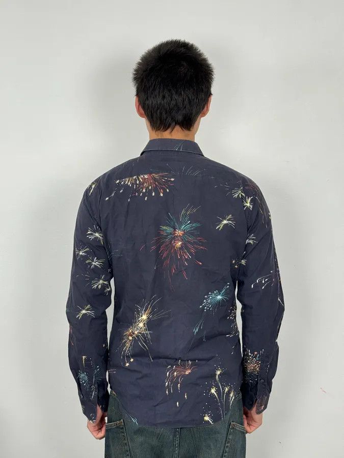 Valentino 2000s Valentino Fireworks Black Shirt Size US M / EU 48-50 / 2 - 3 Thumbnail