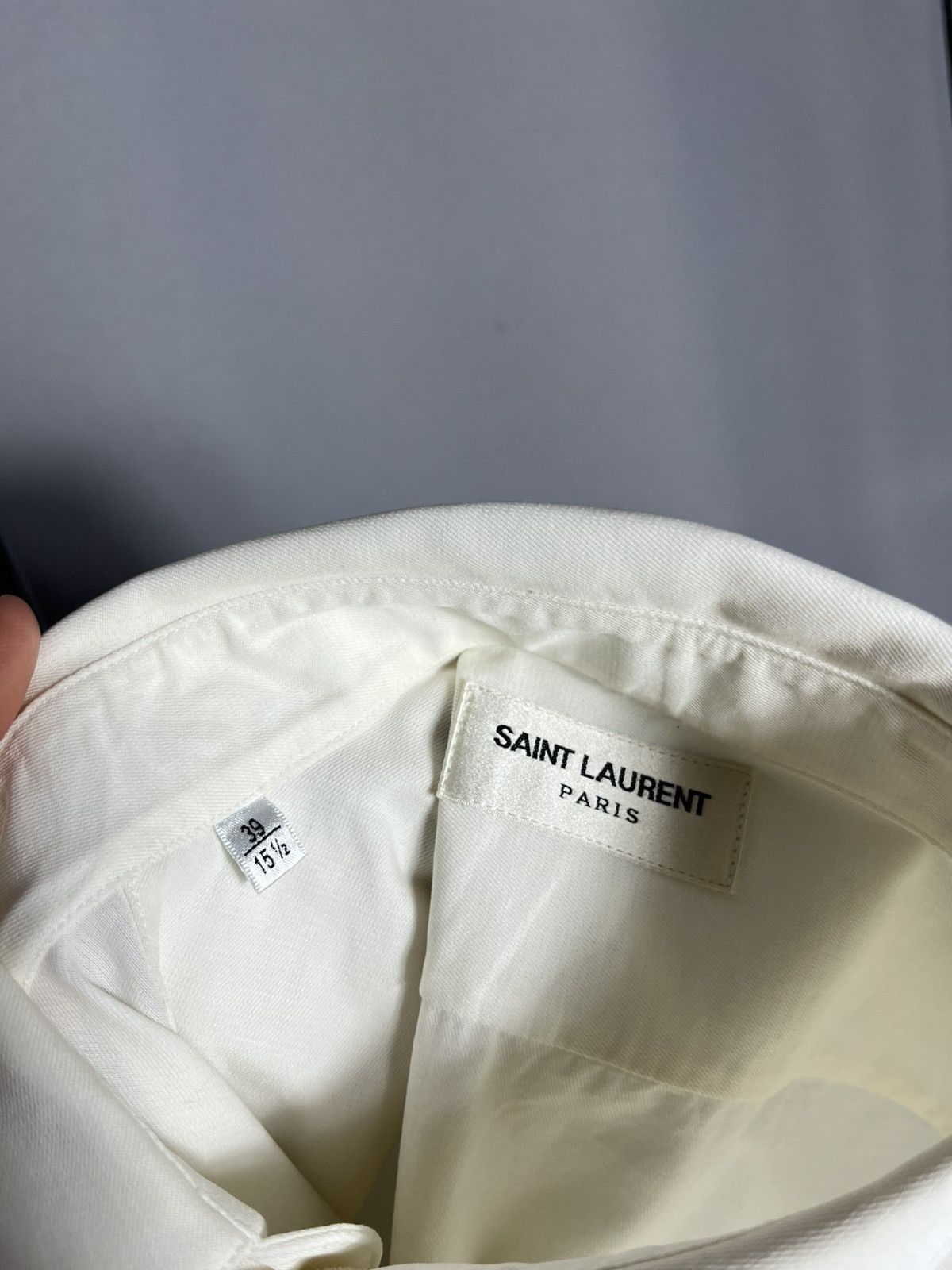 Saint Laurent Paris SAINT LAURENT Paris Beige Mens Cotton Button Up Shirt Size US M / EU 48-50 / 2 - 10 Thumbnail
