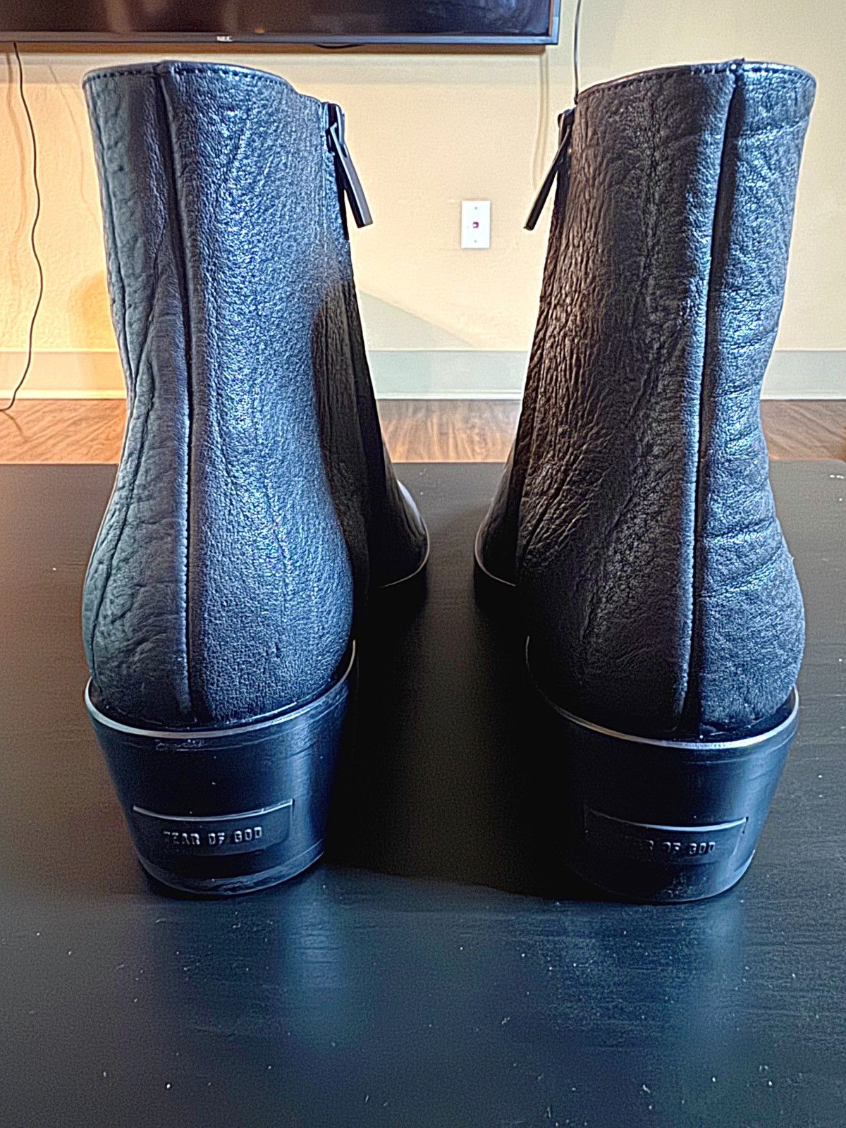 Fear of God Fear of God Santa Fe Textured Leather Boots Size US 10 / EU 43 - 8 Thumbnail