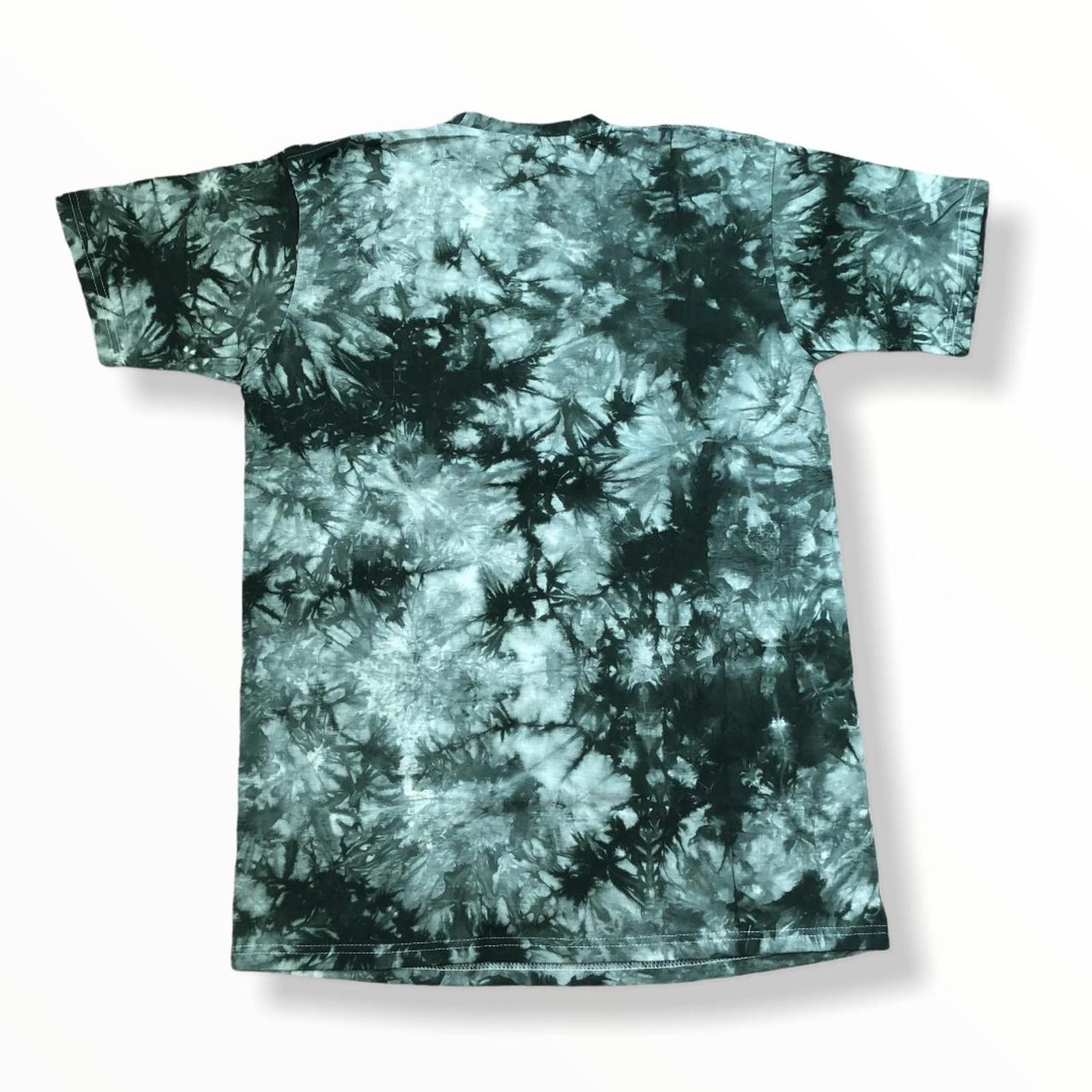 Designer Vintage 50 Cent Green Tye Die Rap T-shirt Size US XL / EU 56 / 4 - 2 Thumbnail