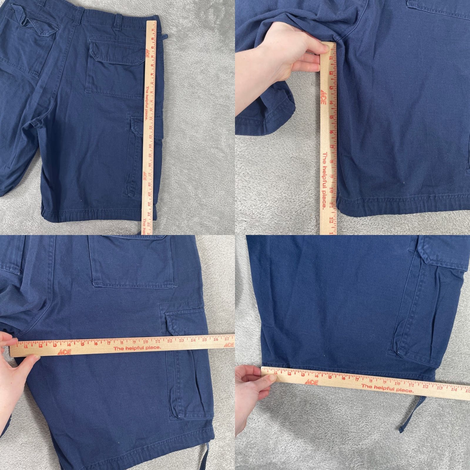 Vintage RS Surf Cargo Shorts Mens Large Navy Blue Baggy Skater Y2K Style Size US 34 / EU 50 - 8 Thumbnail