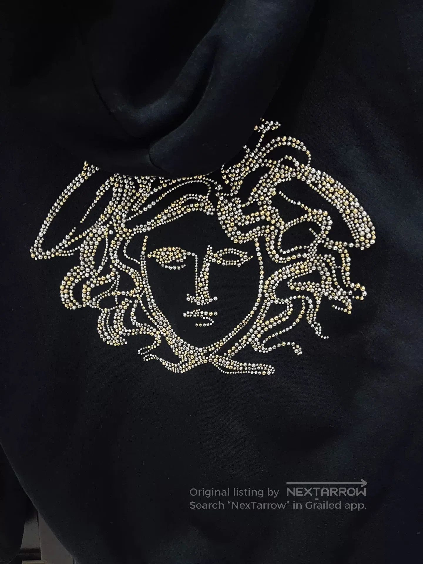 Versace Versace Black Hooded Sweatshirt with Medusa. Size XS / US 0-2 / IT 36-38 - 6 Thumbnail