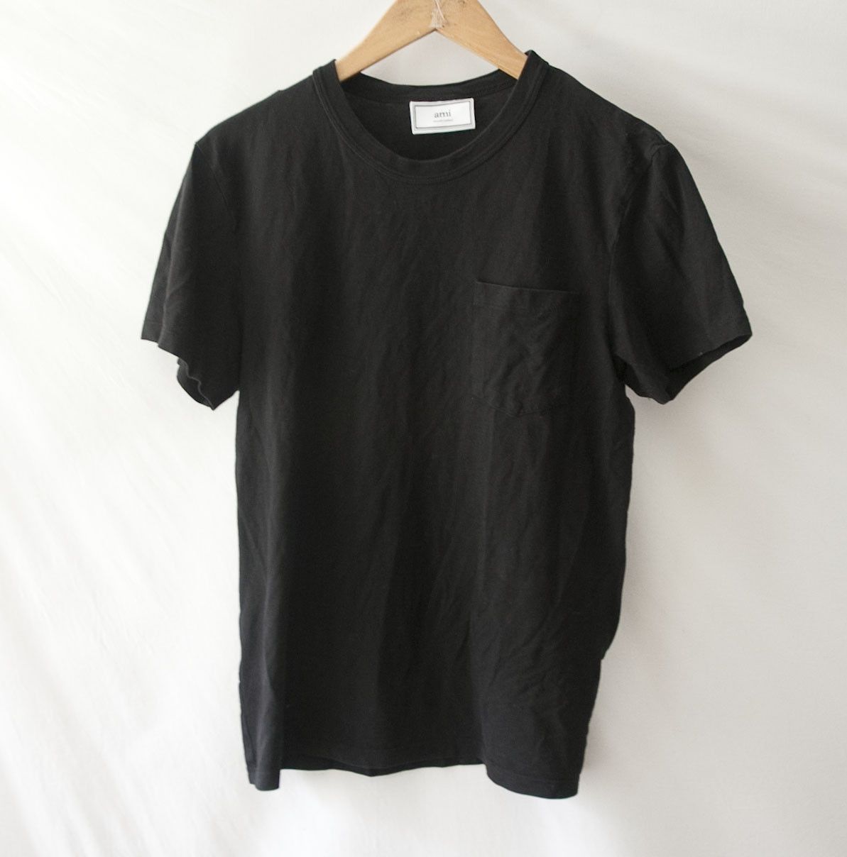 AMI AMI Alexandre Mattiussi T Shirt Size M Pocket Black Size US M / EU 48-50 / 2 - 1 Thumbnail