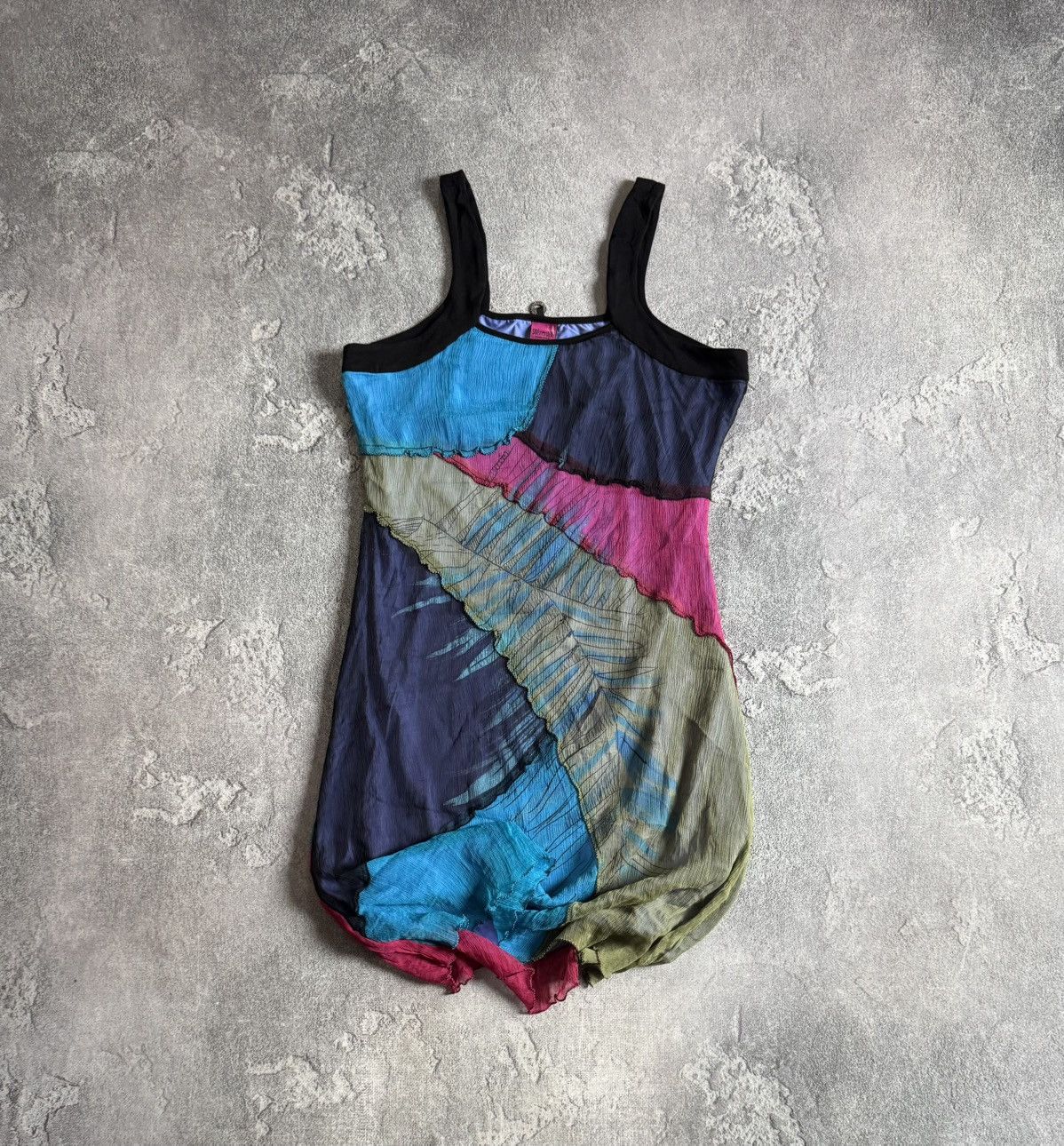 Jean Paul Gaultier Save The Queen XXL all printed mesh dress 👗 sleeveless tunic Size XXL / US 16-18 / IT 52-54 - 1 Thumbnail