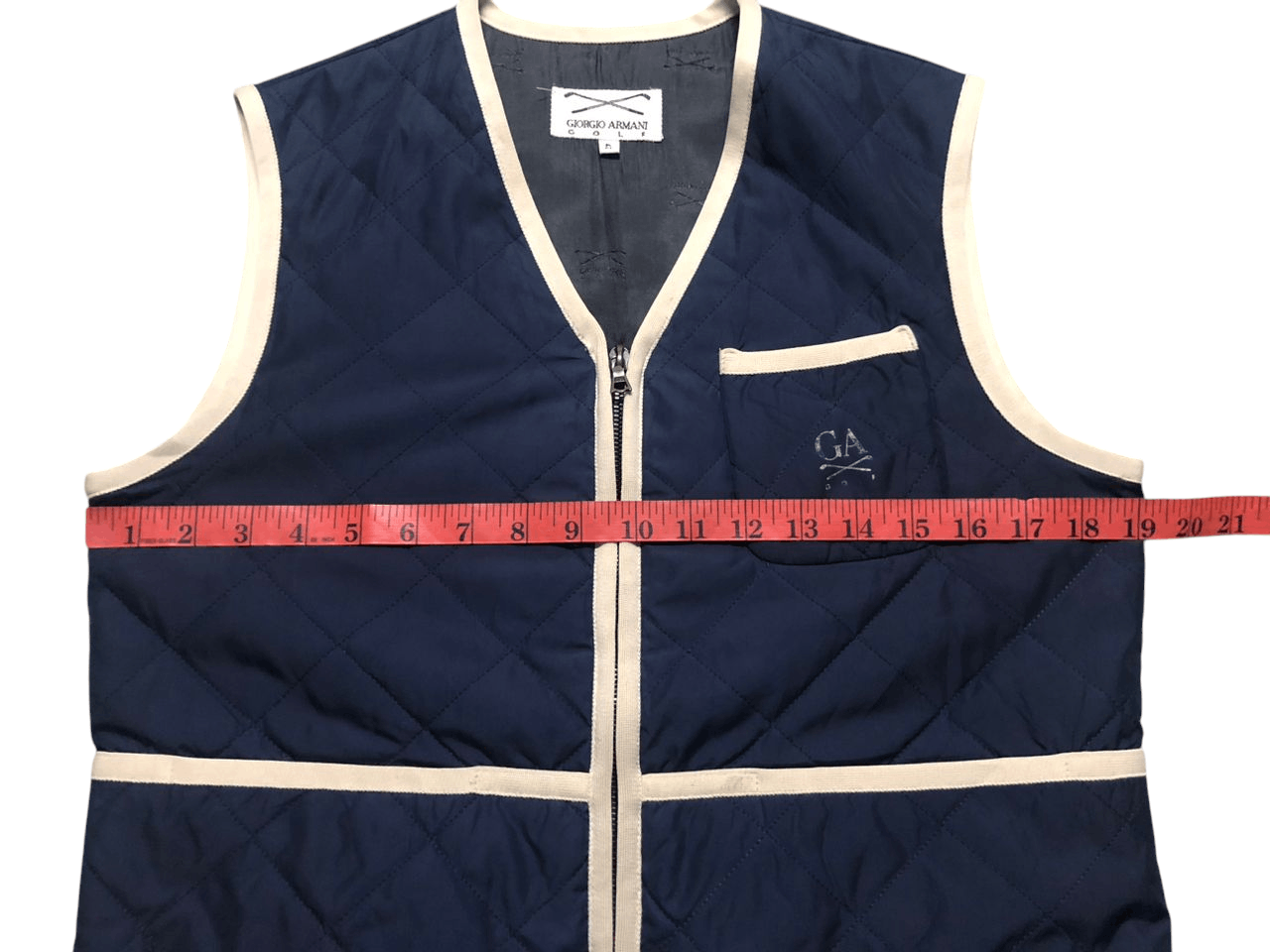 Giorgio Armani Vintage Giorgio Armani Golf Quilted Vest Riri Zipper Size US S / EU 44-46 / 1 - 21 Thumbnail