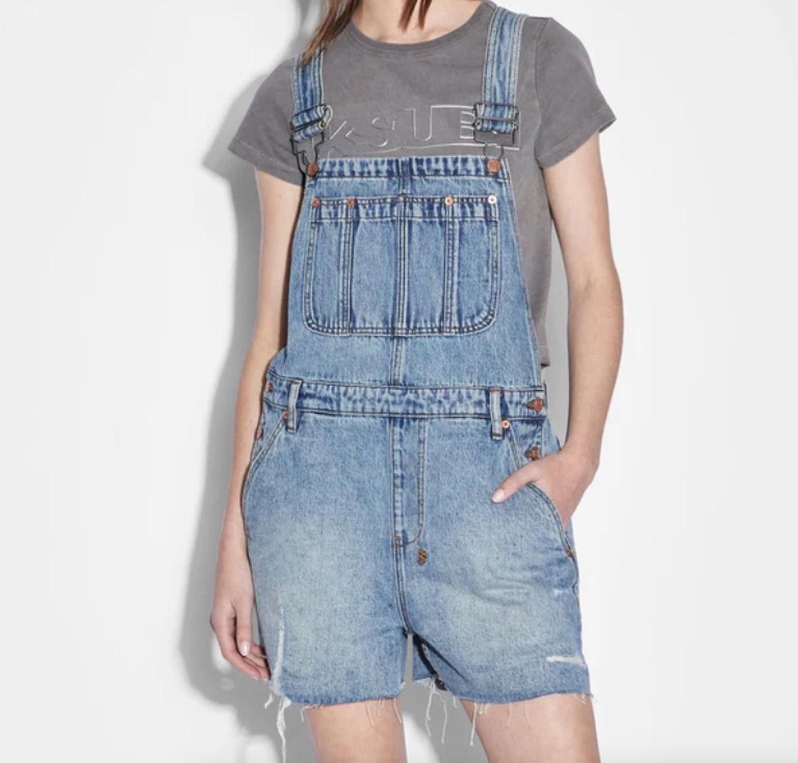 Ksubi new Ksubi womens dress jumpsuit shorts denim overall 25 8 Size 25" / US 0 / IT 36 - 2 Thumbnail