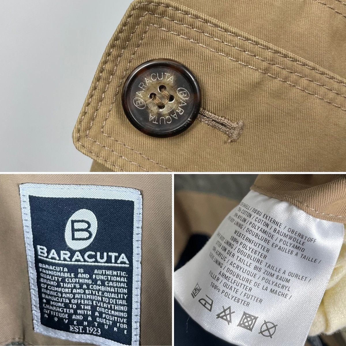 Baracuta Vintage 00’s Baracuta Cotton Parka Trench Coat Denim Jacket Size US M / EU 48-50 / 2 - 8 Thumbnail