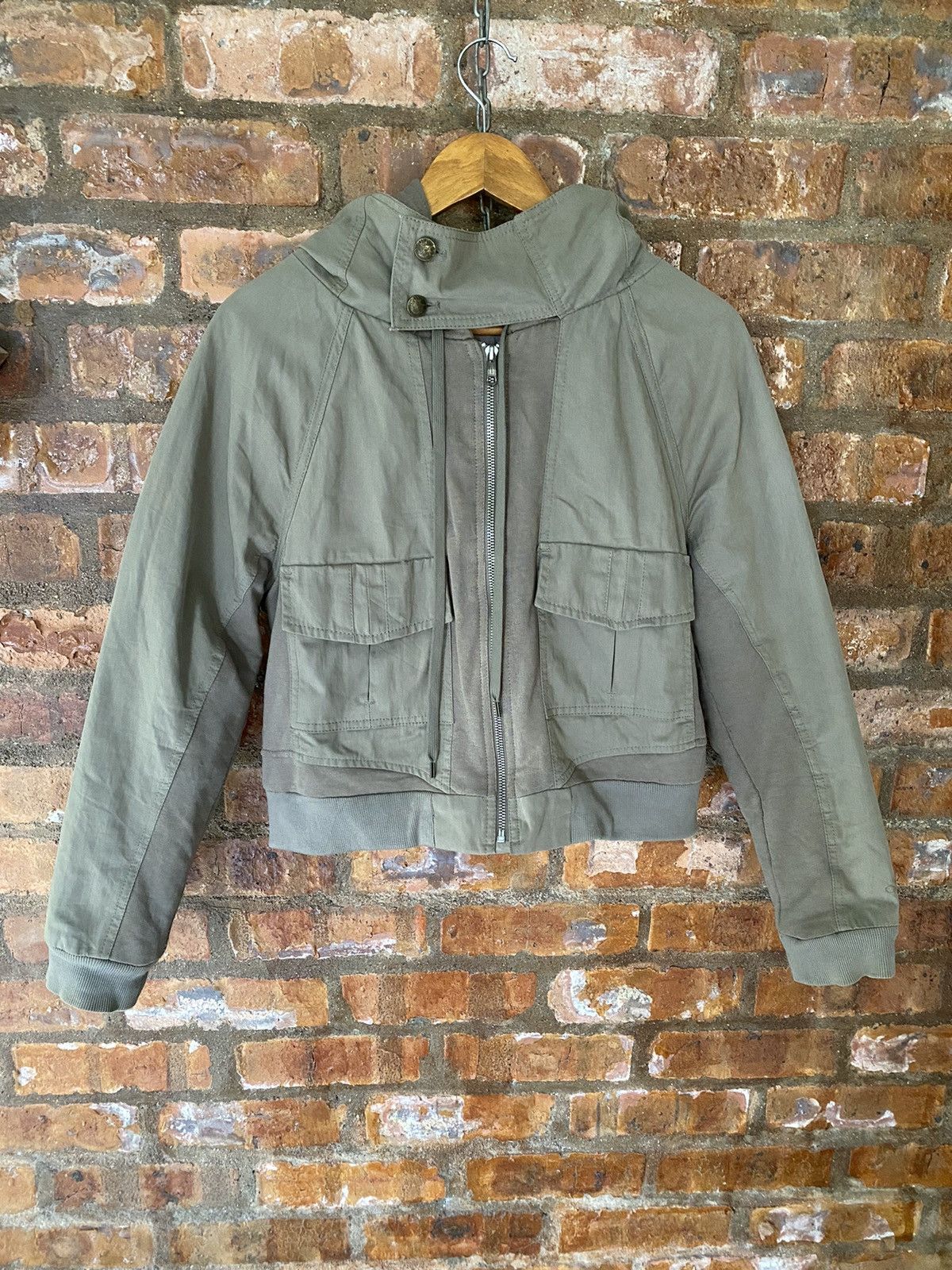 Diesel × If Six Was Nine × Japanese Brand 2000s Diesel crop bono hybrid hoodie Size US XS / EU 42 / 0 - 2 Thumbnail