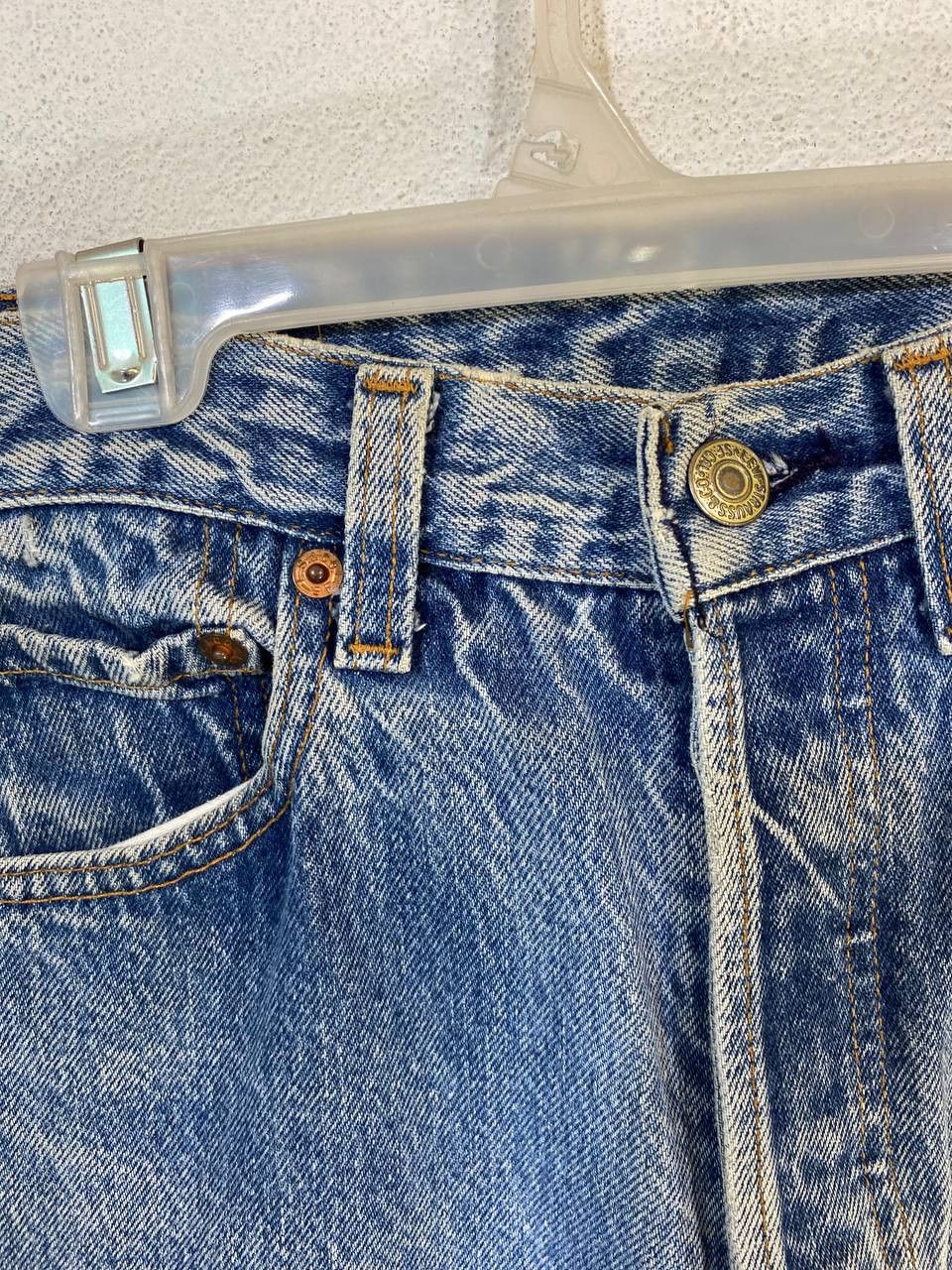 Levi's vintage levis 501 nice faded design denim Size US 29 - 4 Thumbnail