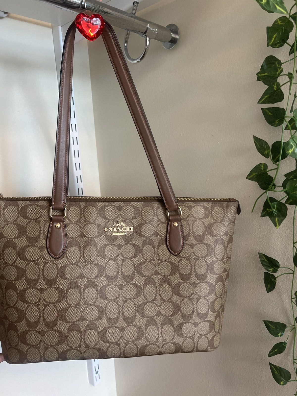 Coach COACH Khaki Brown Tote Size ONE SIZE - 1 Thumbnail